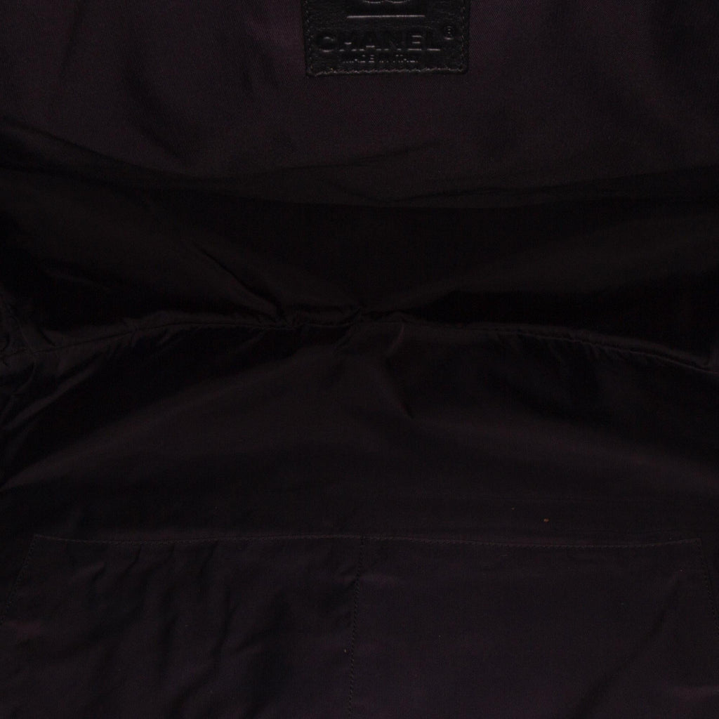 Chanel CC Quilted Cotton and PVC Punching Tote