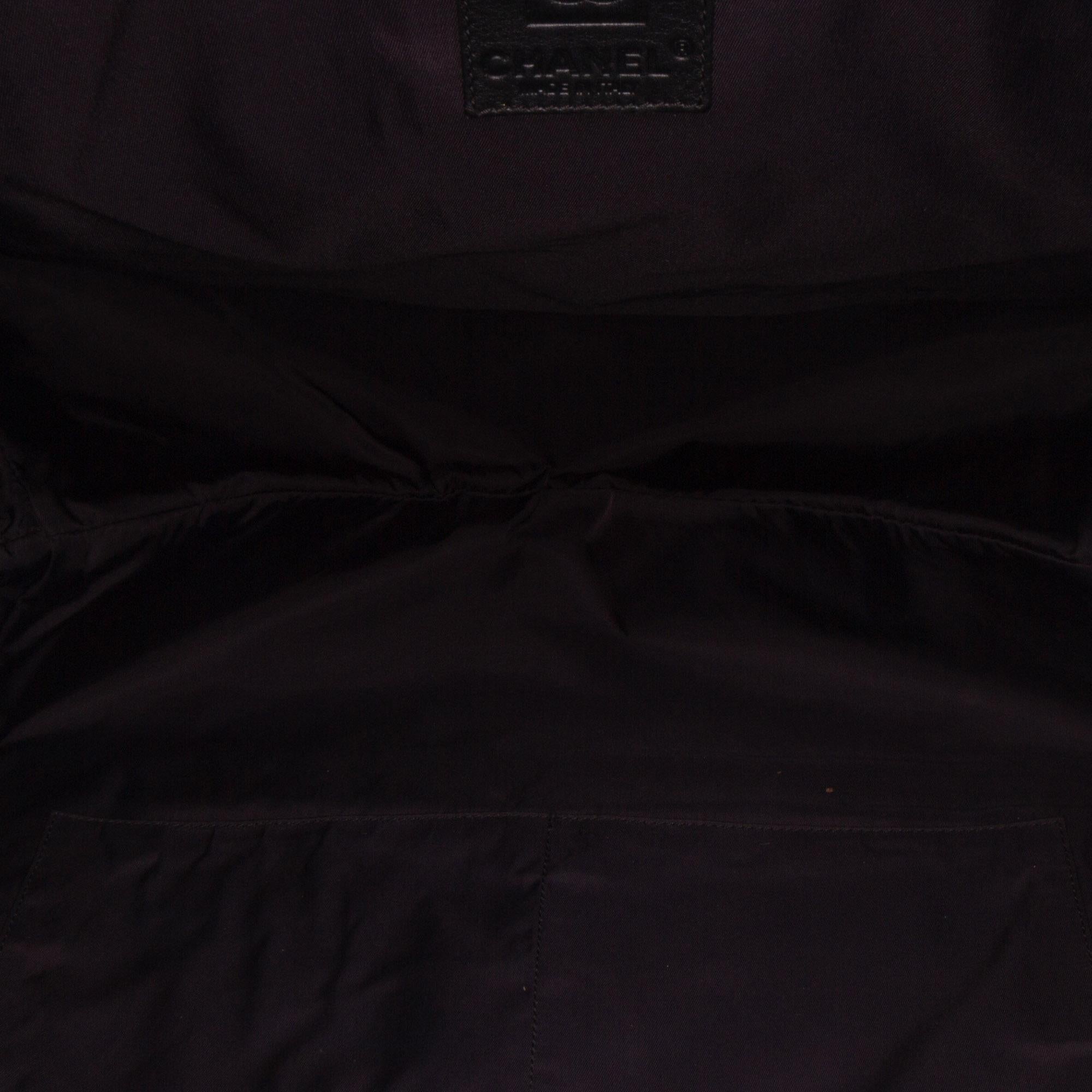Chanel CC Quilted Cotton and PVC Punching Tote