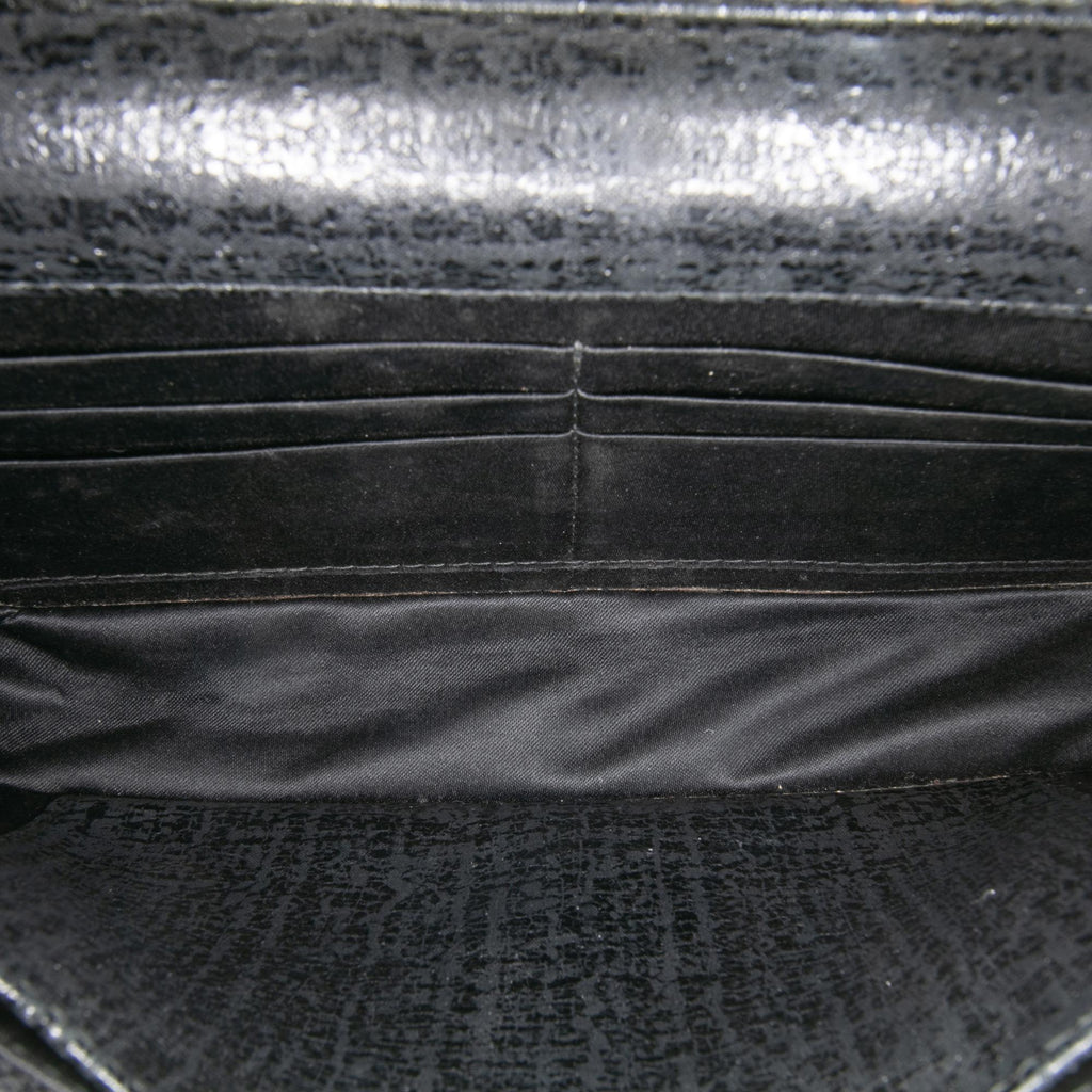 Chanel CC Quilted Crinkled Calfskin Wallet On Chain