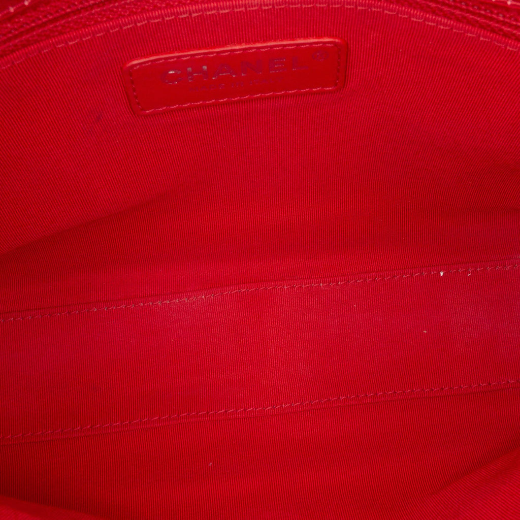 Chanel CC Quilted Crumpled Calfskin and Grosgrain Flap