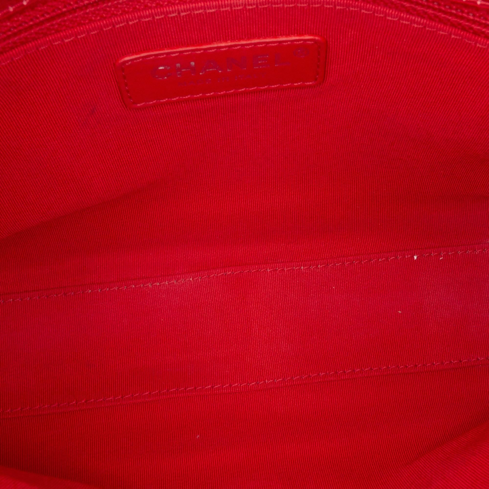 Chanel CC Quilted Crumpled Calfskin and Grosgrain Flap