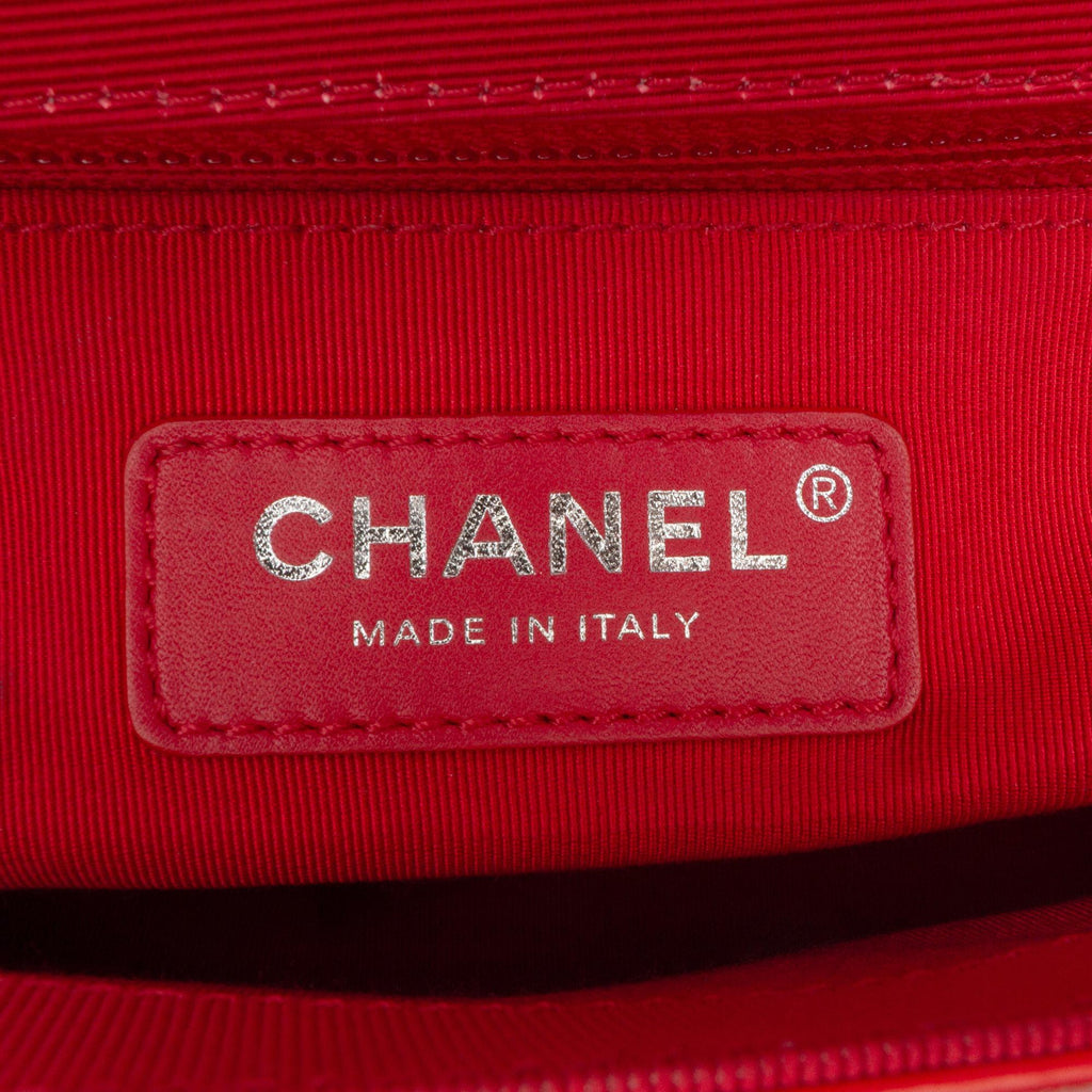 Chanel CC Quilted Crumpled Calfskin and Grosgrain Flap