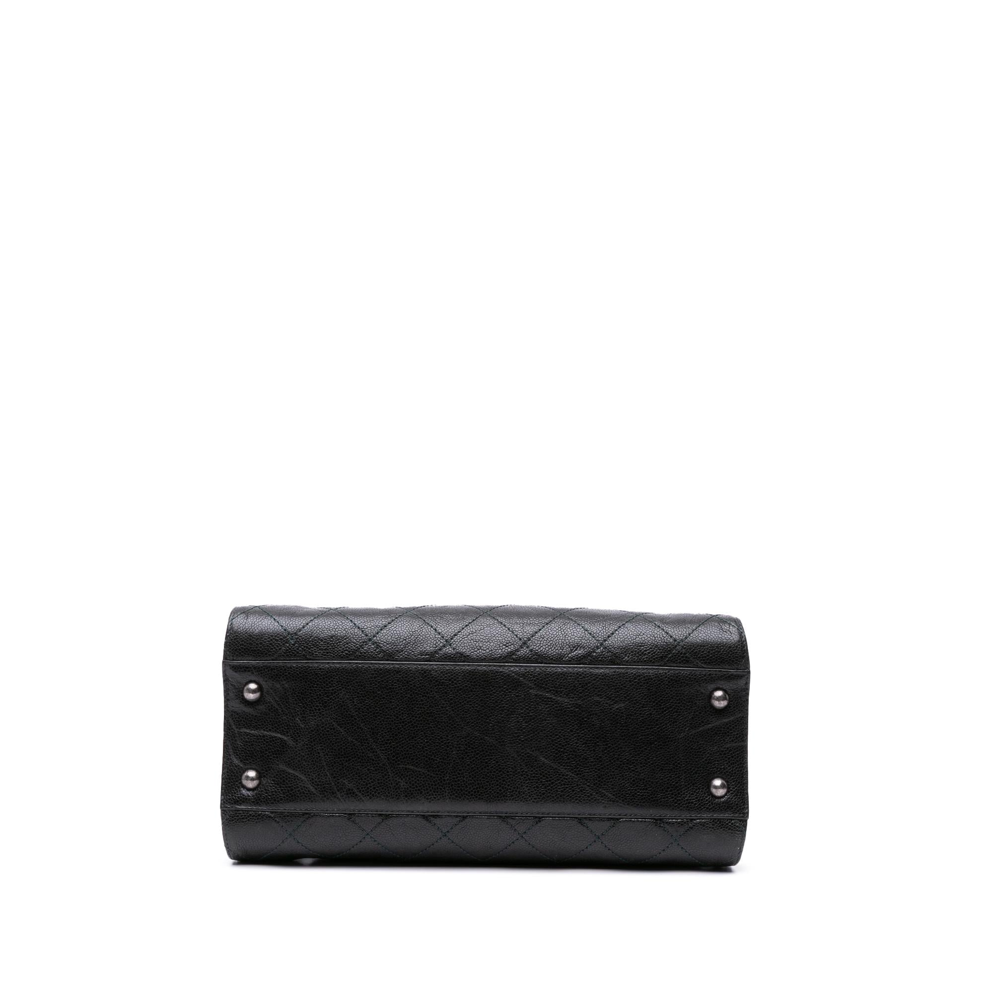 Chanel CC Quilted Crumpled Caviar Crave Tote