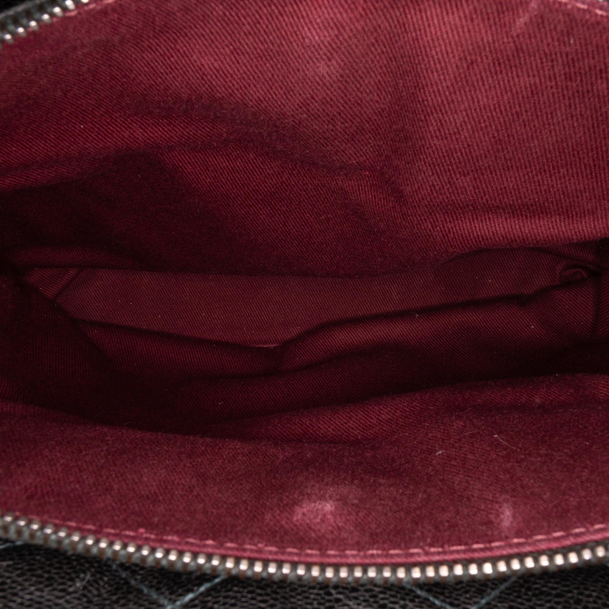 Chanel CC Quilted Crumpled Caviar Crave Tote