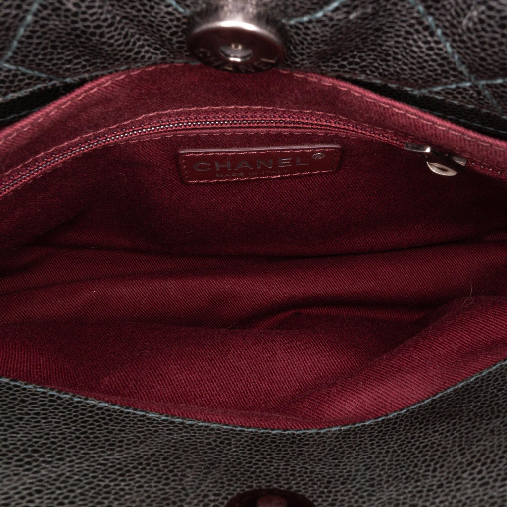Chanel CC Quilted Crumpled Caviar Crave Tote