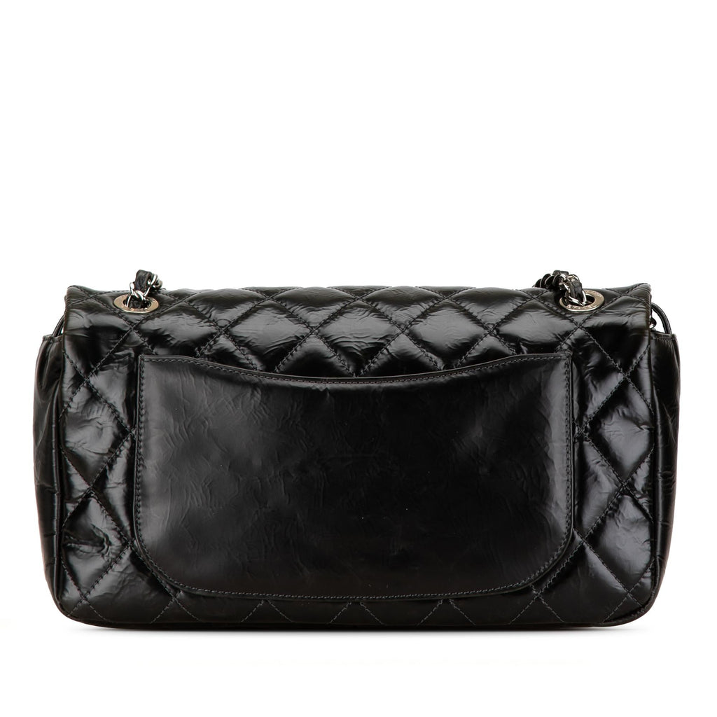 Chanel CC Quilted Glazed Calfskin Flap (SHG-16f7wX)