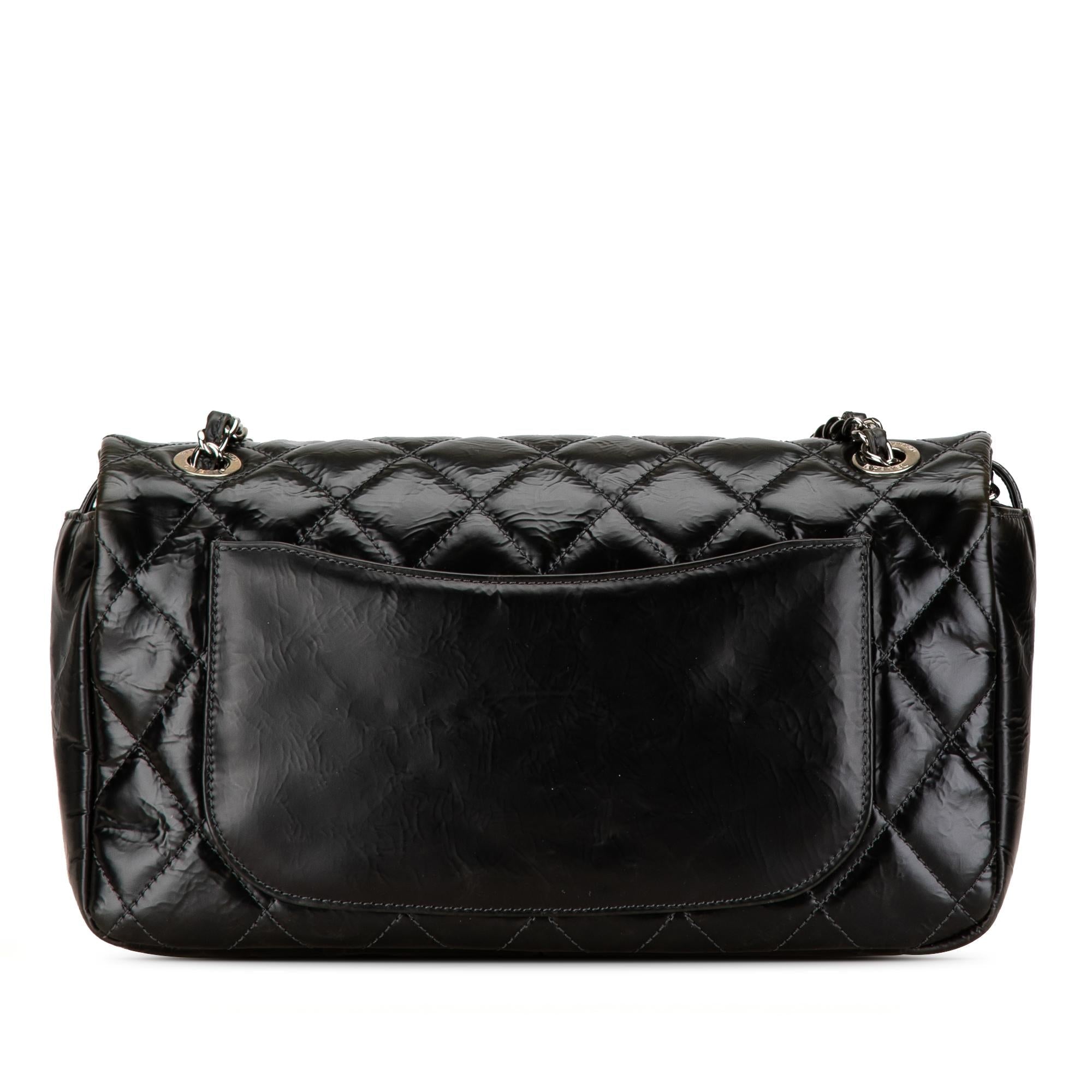 Chanel CC Quilted Glazed Calfskin Flap (SHG-16f7wX)