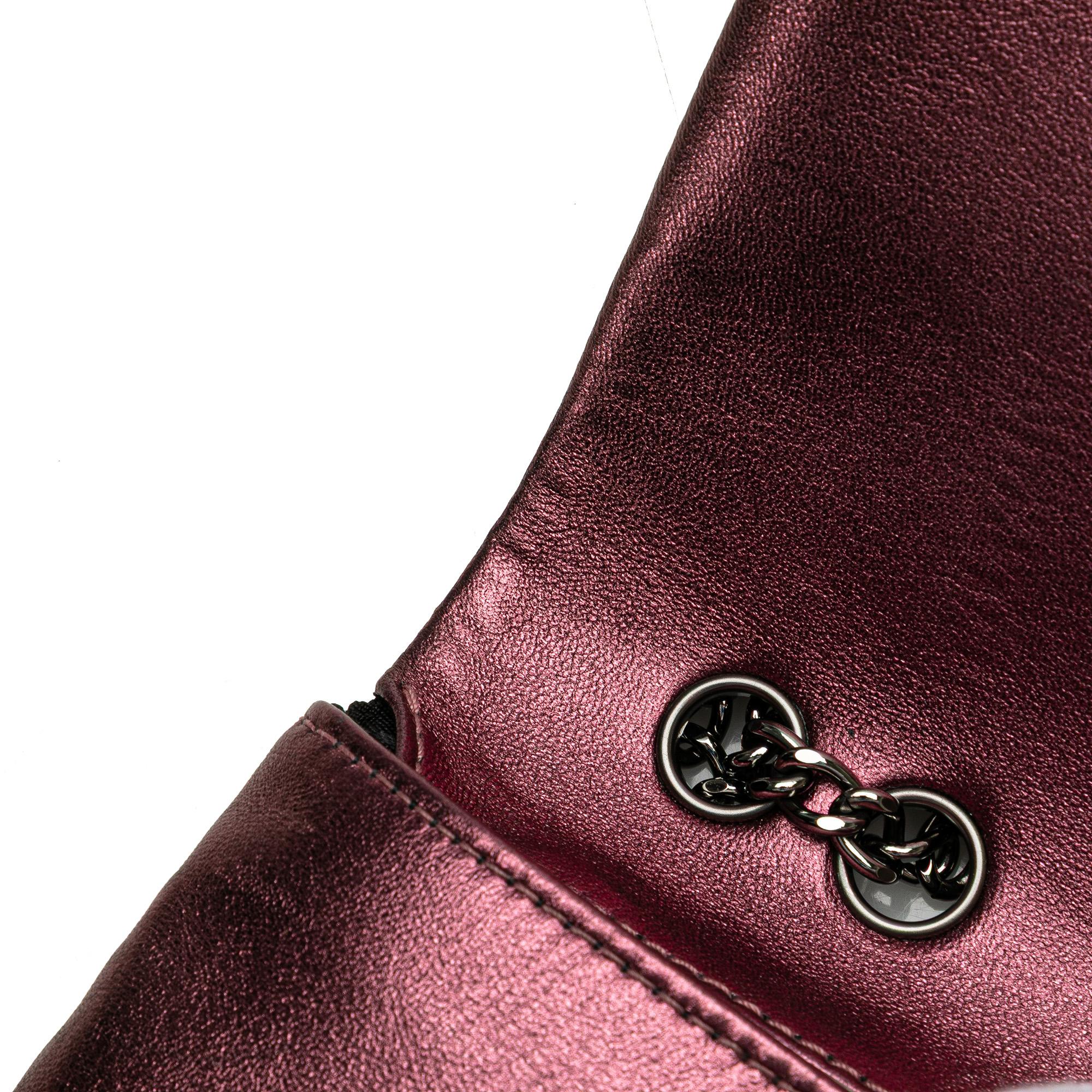 Chanel CC Quilted Iridescent Calfskin Full Single Flap
