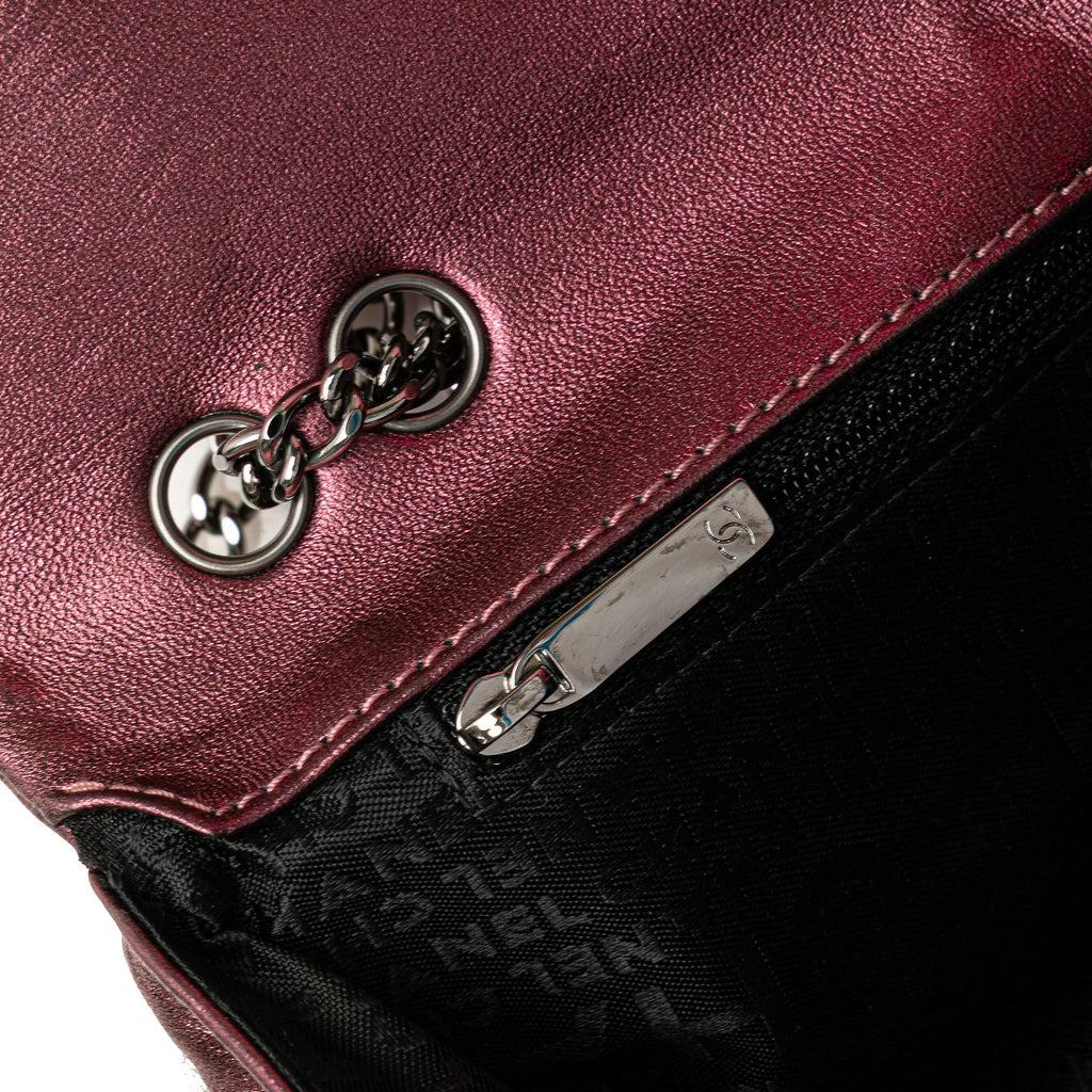 Chanel CC Quilted Iridescent Calfskin Full Single Flap