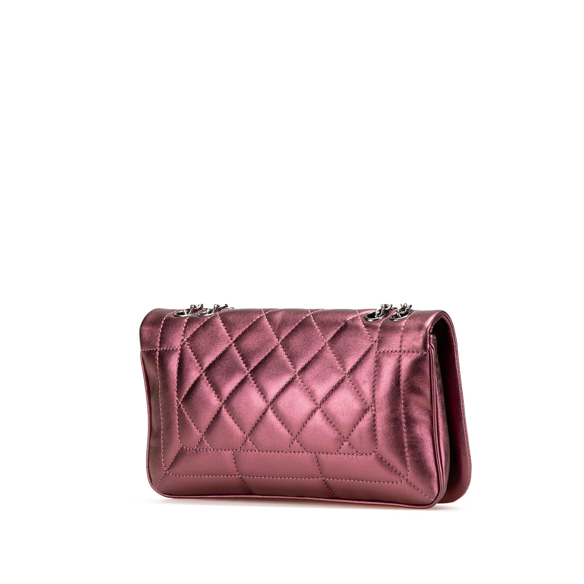 Chanel CC Quilted Iridescent Calfskin Full Single Flap