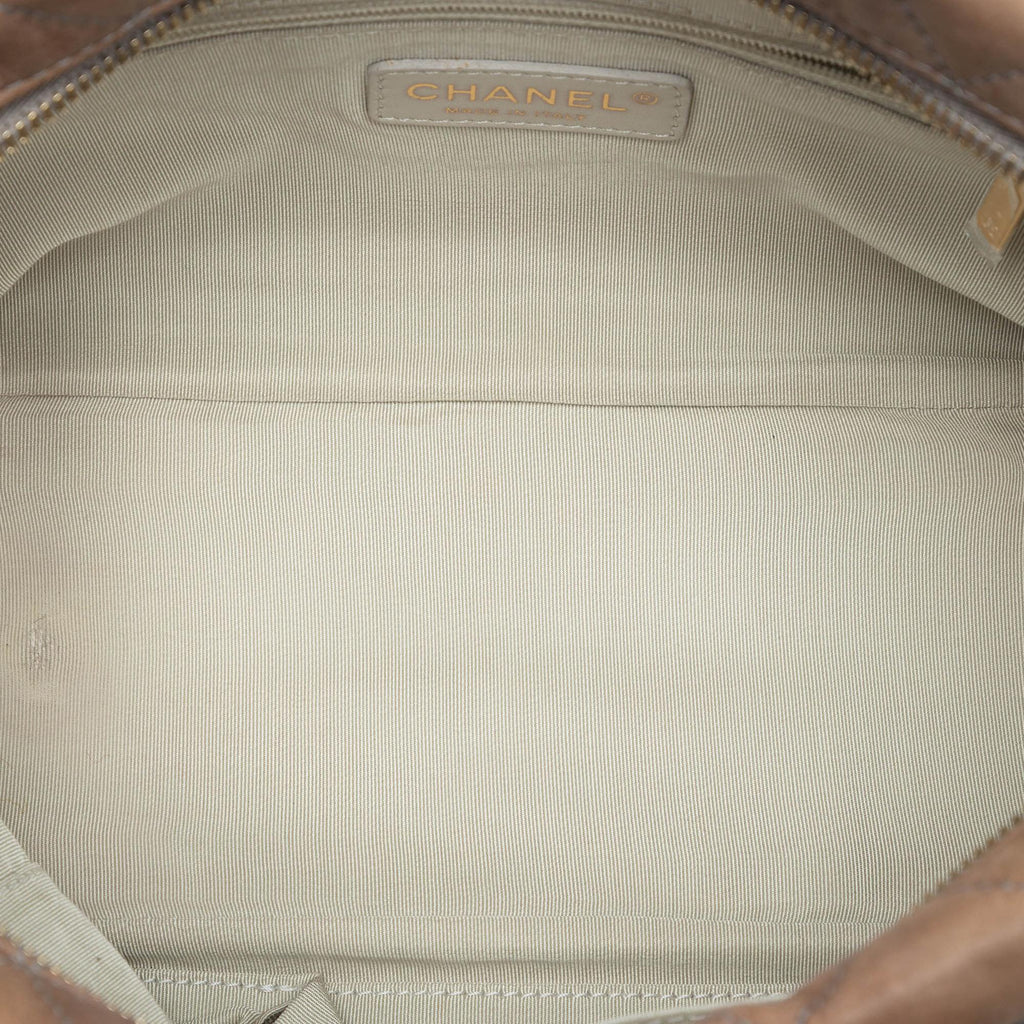 Chanel CC Quilted Iridescent Calfskin Tweed Bowler Bag