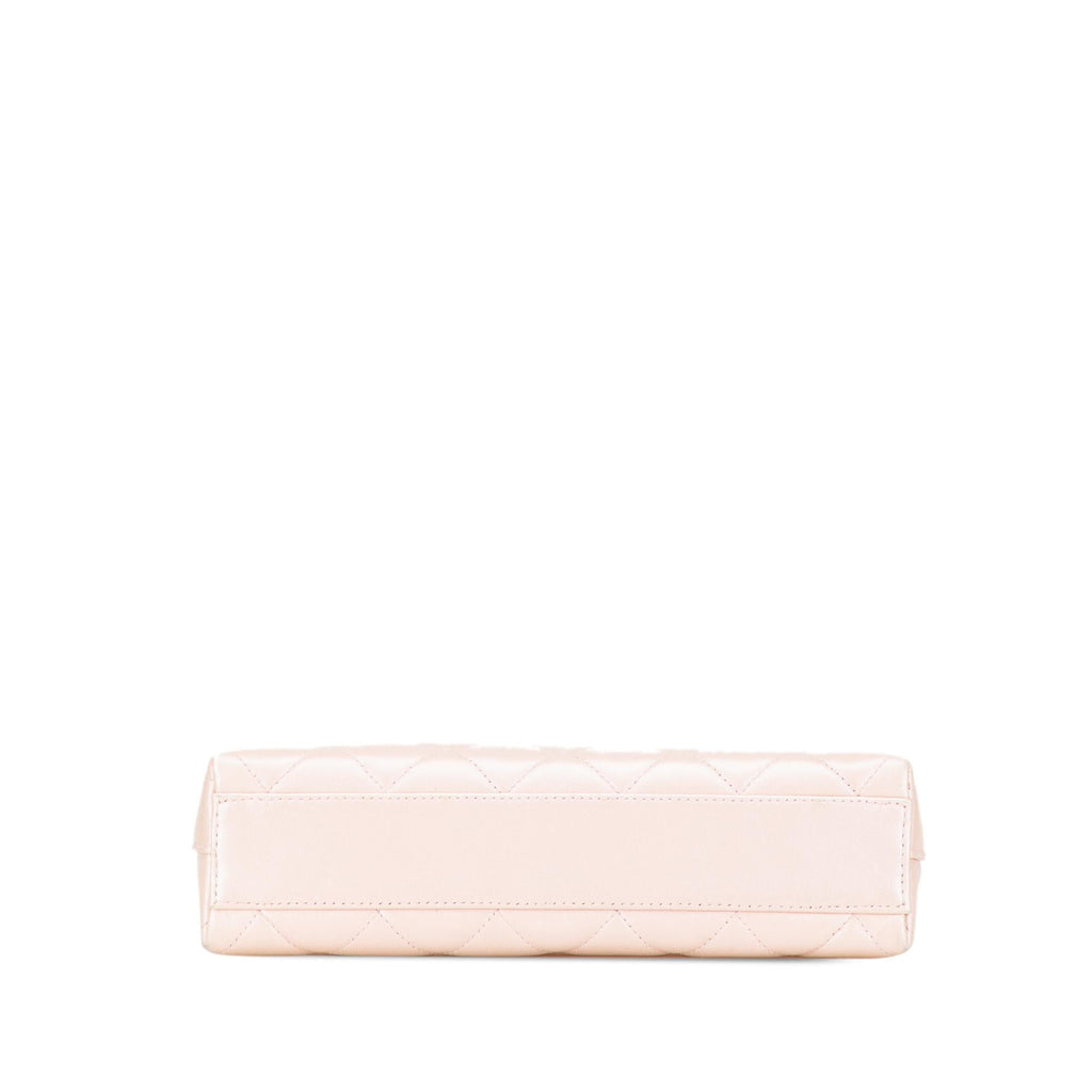 Chanel CC Quilted Irisdescent Lambskin Chain Handbag