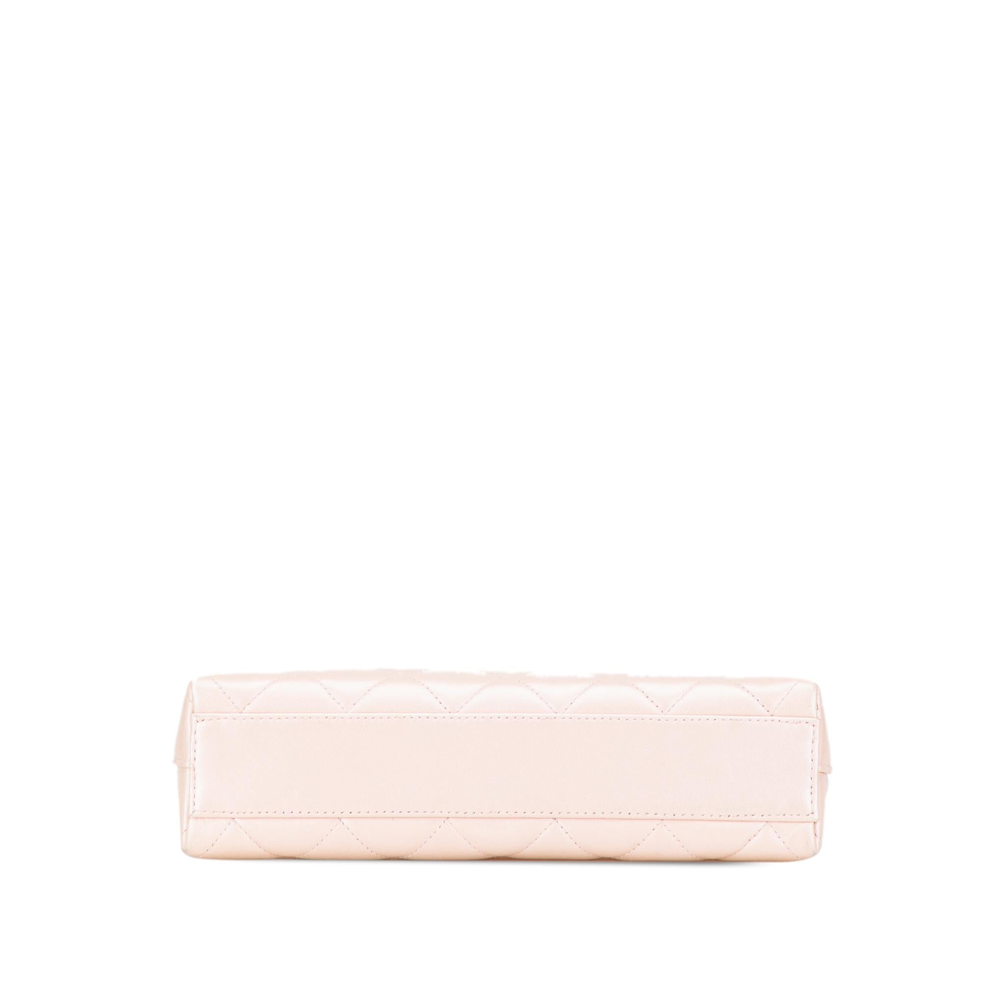 Chanel CC Quilted Irisdescent Lambskin Chain Handbag