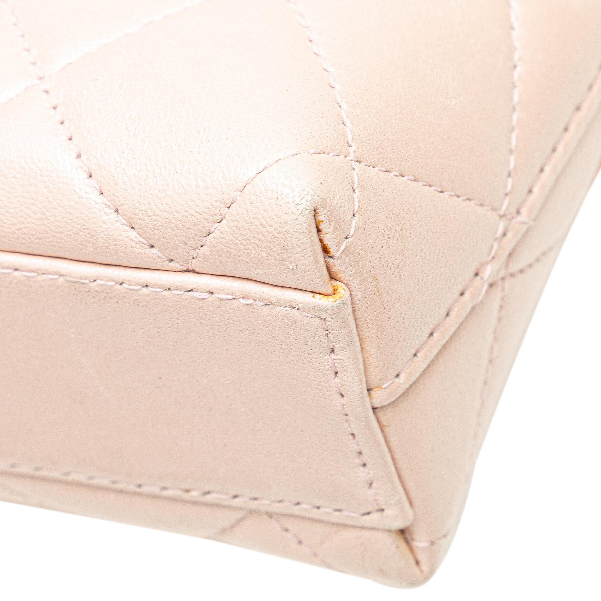 Chanel CC Quilted Irisdescent Lambskin Chain Handbag