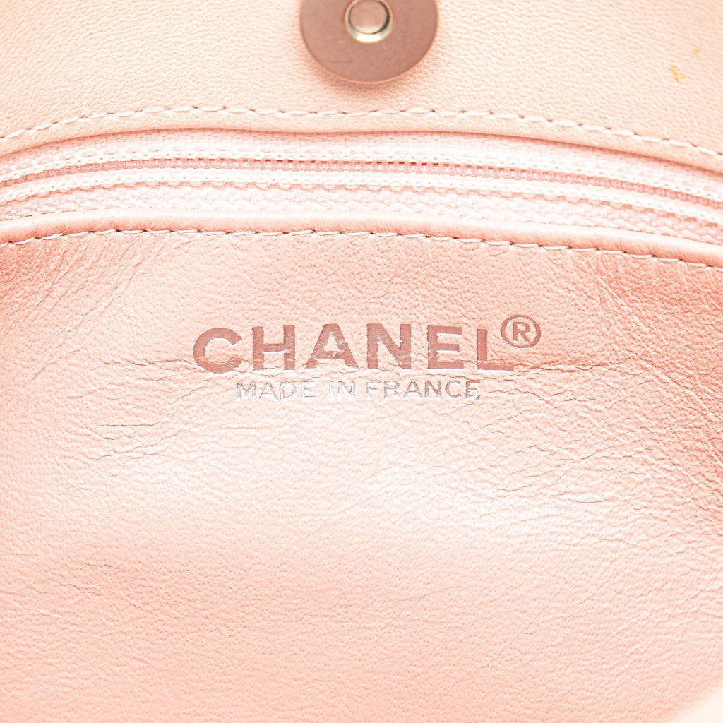 Chanel CC Quilted Irisdescent Lambskin Chain Handbag