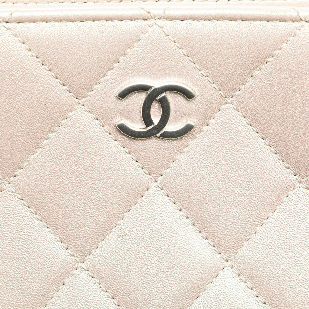 Chanel CC Quilted Irisdescent Lambskin Chain Handbag