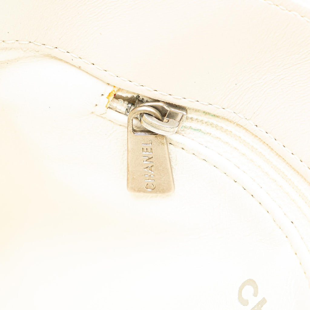 Chanel CC Quilted Irisdescent Lambskin Chain Handbag