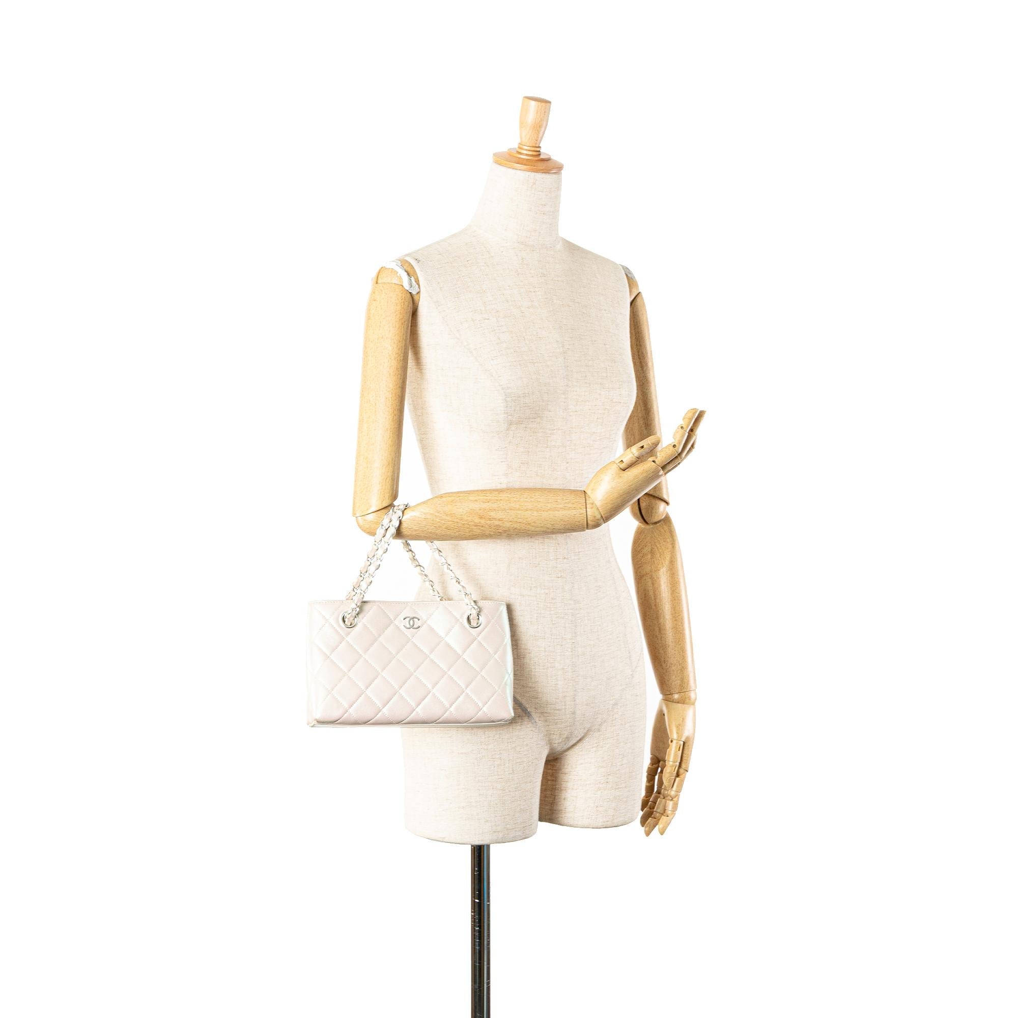 Chanel CC Quilted Irisdescent Lambskin Chain Handbag