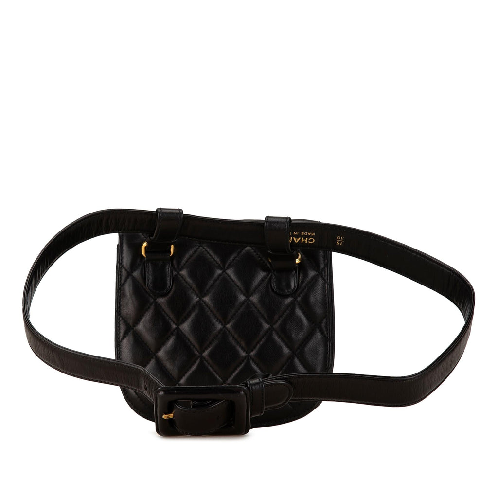 Chanel CC Quilted Lambskin Belt Bag (SHG-GMYcCg)