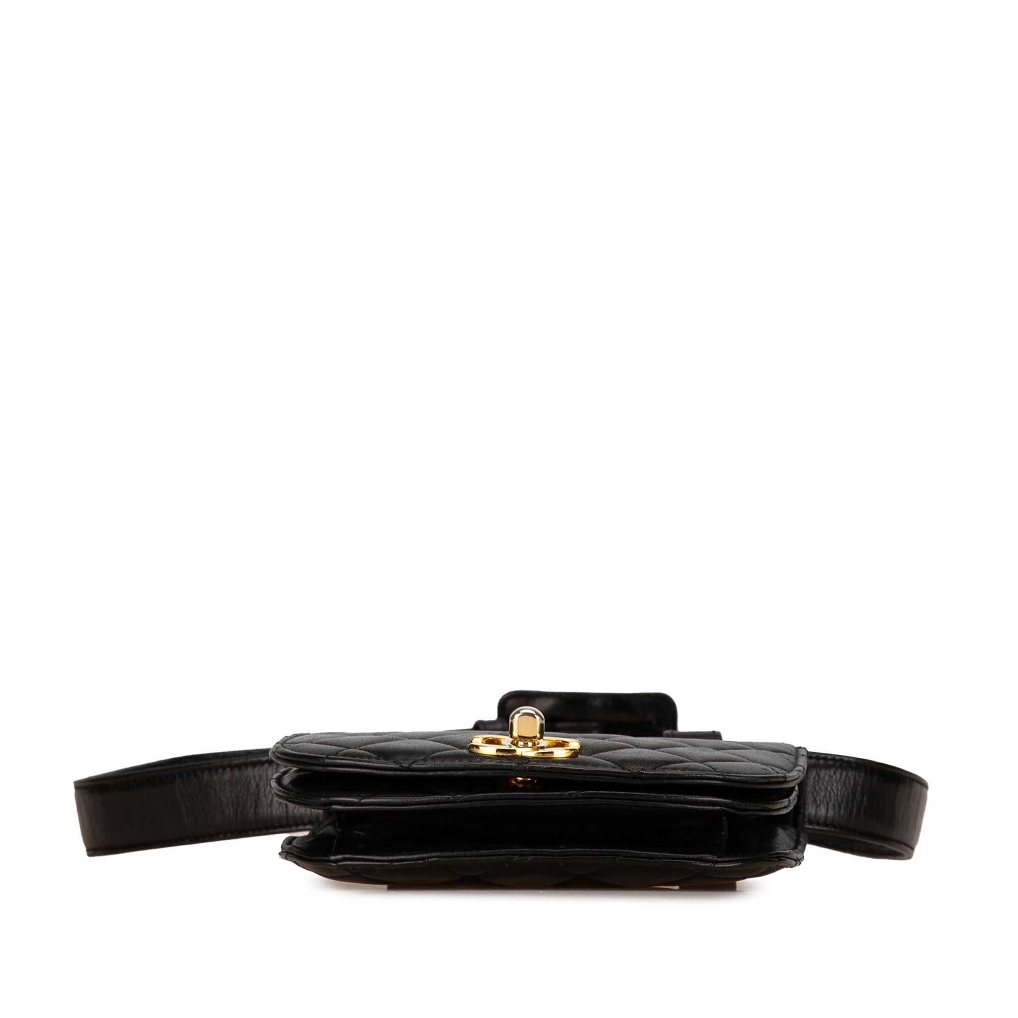 Chanel CC Quilted Lambskin Belt Bag (SHG-GMYcCg)