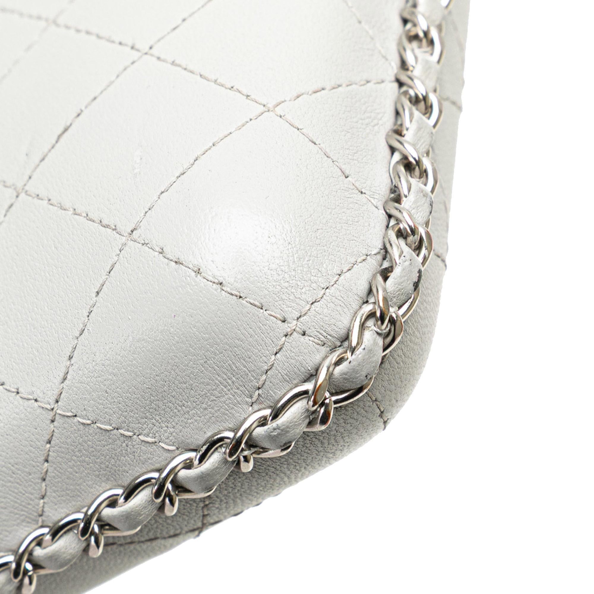 Chanel CC Quilted Lambskin Chain Around Phone Holder