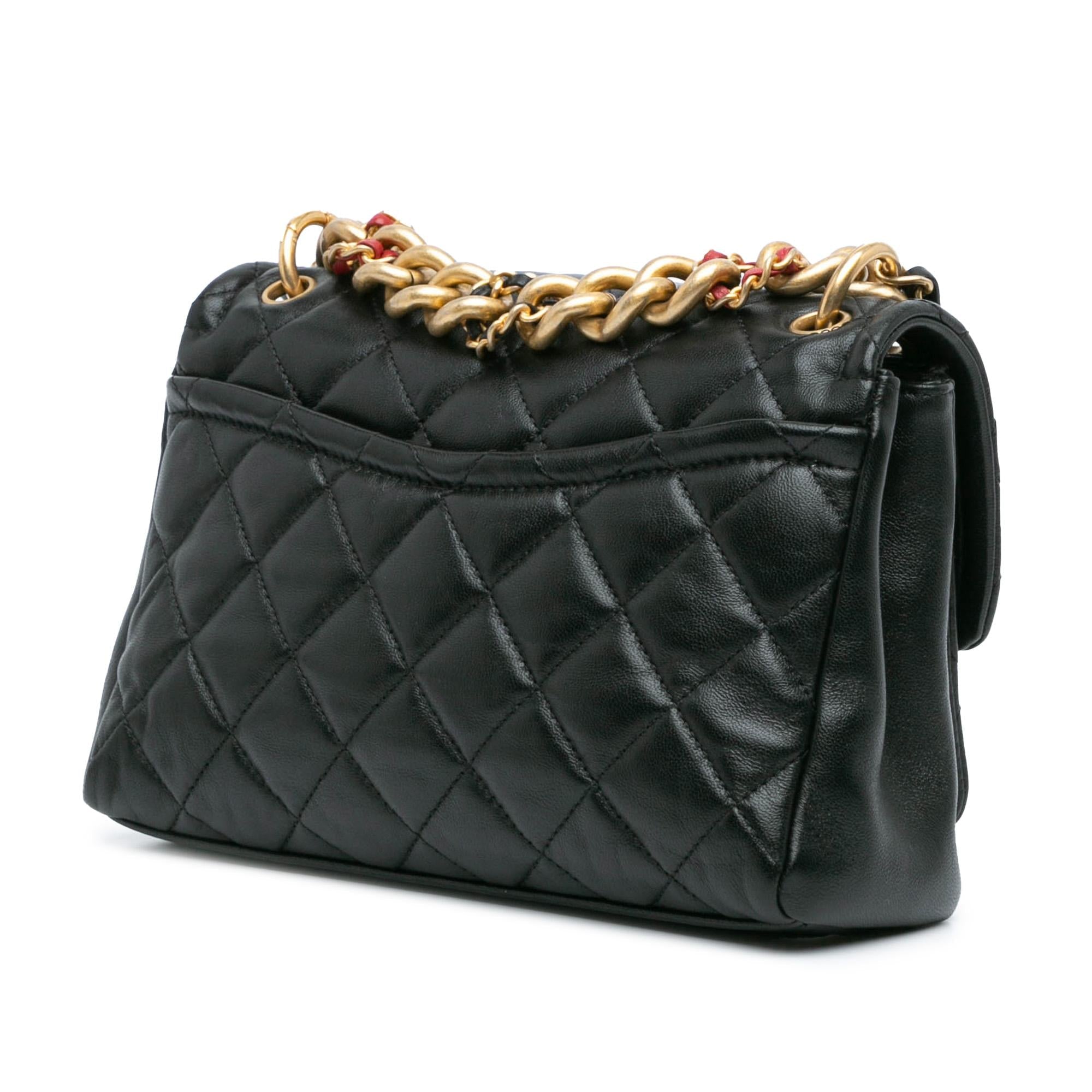 Chanel CC Quilted Lambskin Chain Link Flap