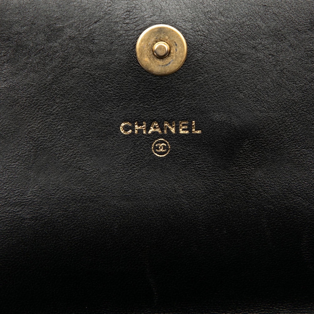 Chanel CC Quilted Lambskin Coco Clips Wallet on Chain
