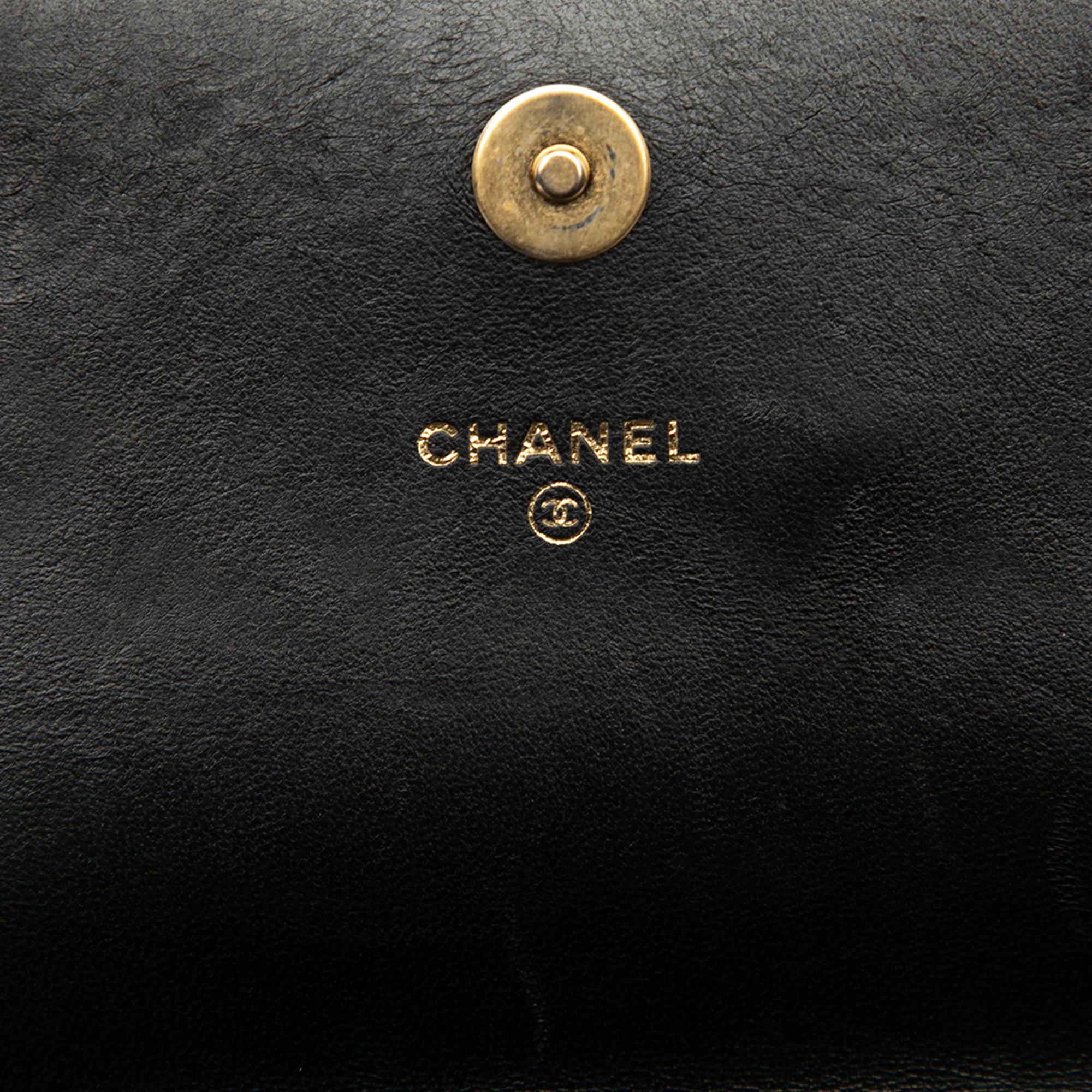 Chanel CC Quilted Lambskin Coco Clips Wallet on Chain