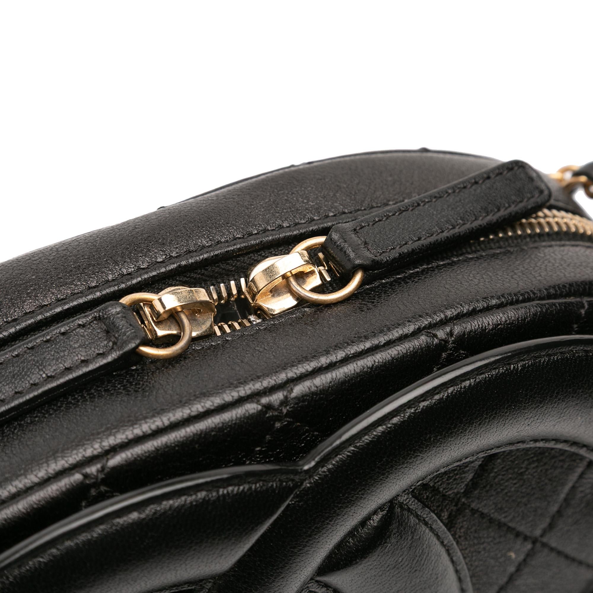 Chanel CC Quilted Lambskin Coco Midnight Camera Bag