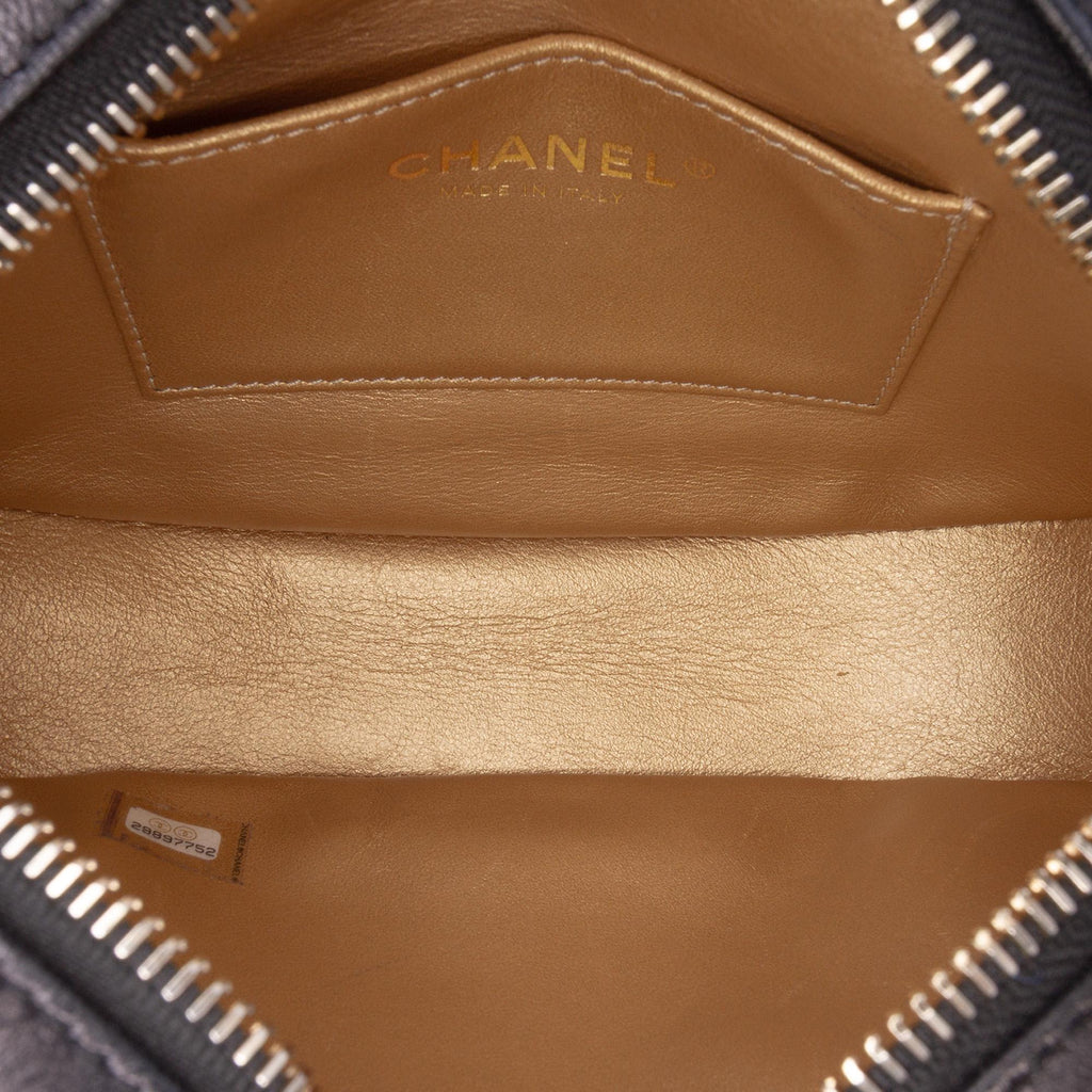 Chanel CC Quilted Lambskin Coco Midnight Camera Bag