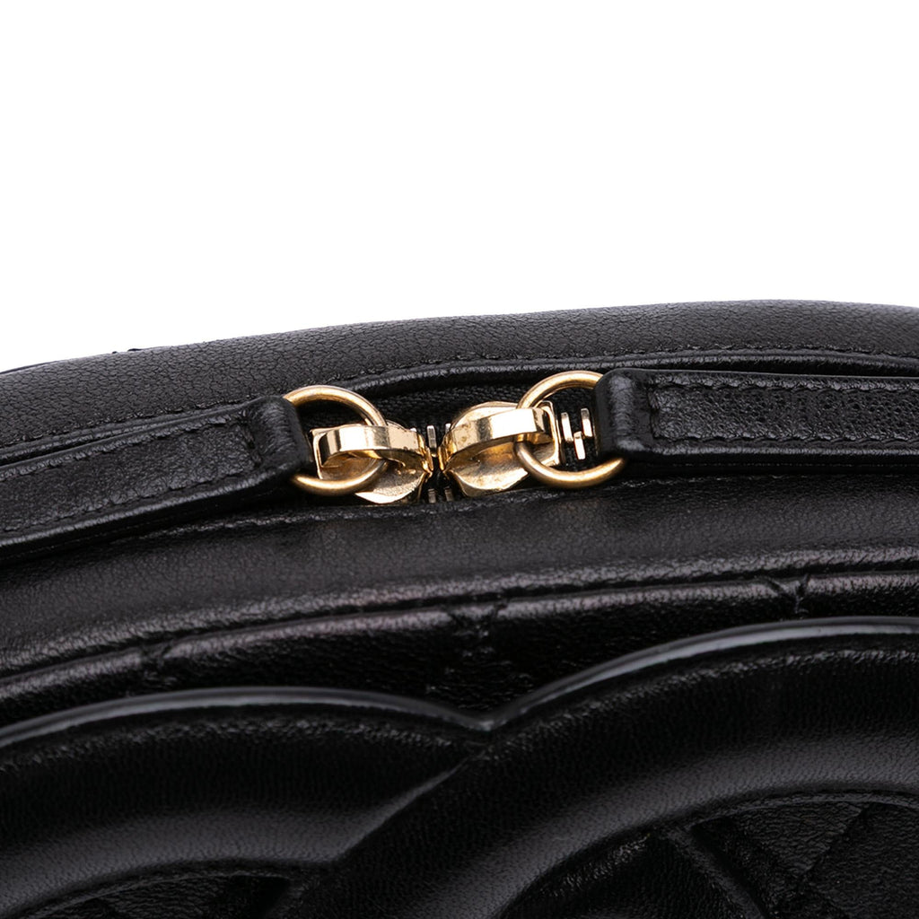 Chanel CC Quilted Lambskin Coco Midnight Camera Bag