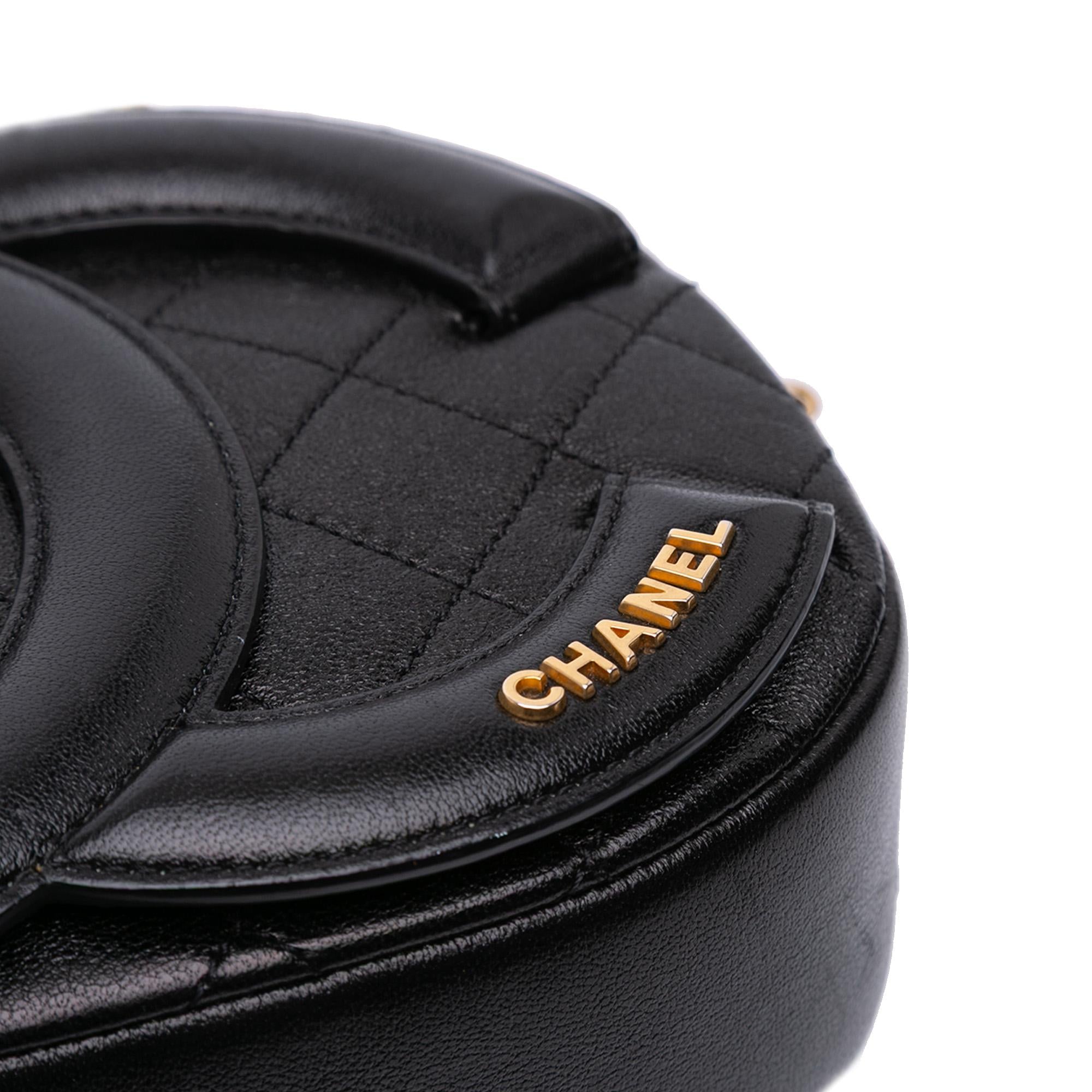 Chanel CC Quilted Lambskin Coco Midnight Camera Bag