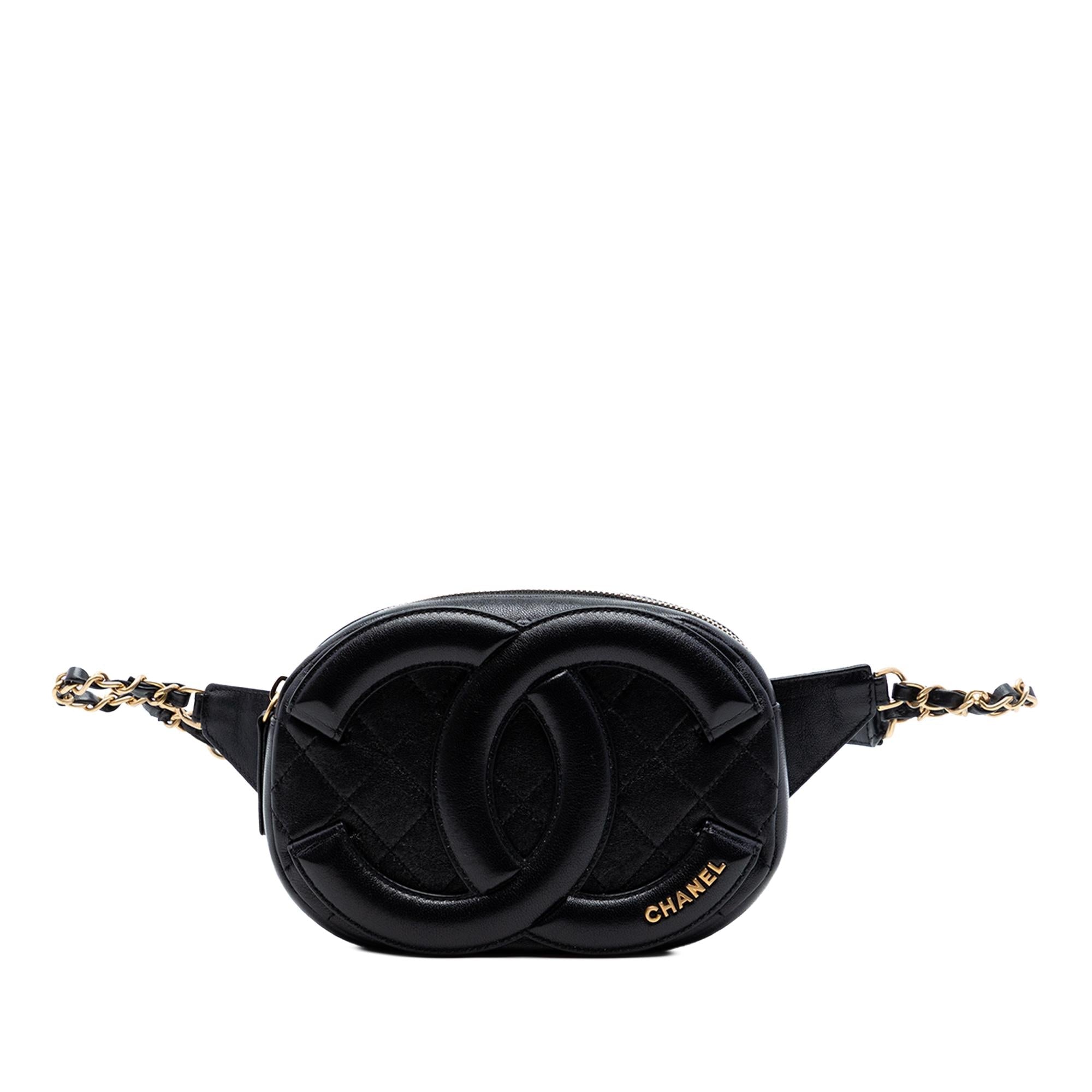 Chanel CC Quilted Lambskin Coco Midnight Camera Bag