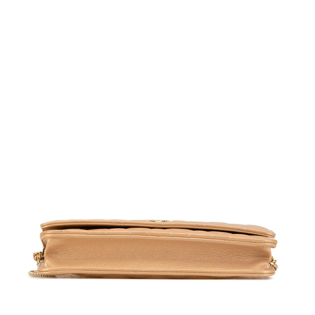 Chanel CC Quilted Lambskin Coin Charm Wallet on Chain (SHG-2rgo8c)