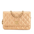 Chanel CC Quilted Lambskin Coin Charm Wallet on Chain (SHG-2rgo8c)