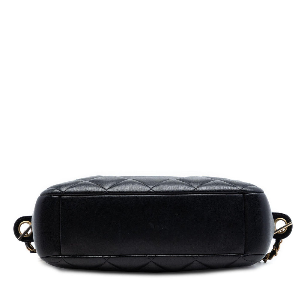 Chanel CC Quilted Lambskin Diamond Camera Bag