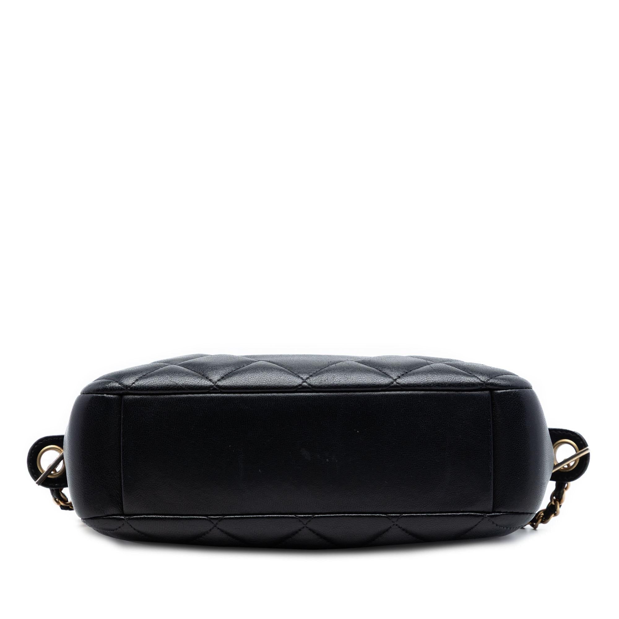 Chanel CC Quilted Lambskin Diamond Camera Bag