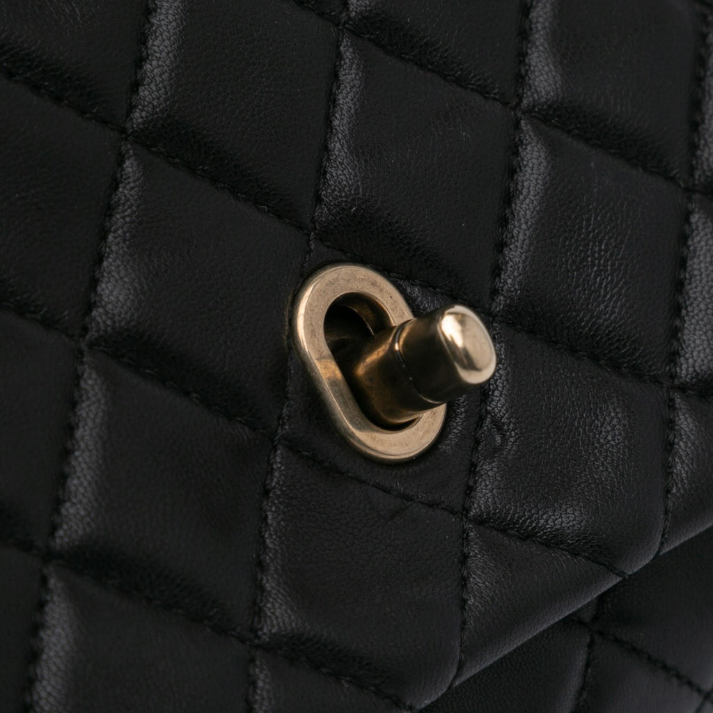Chanel CC Quilted Lambskin Double Flap