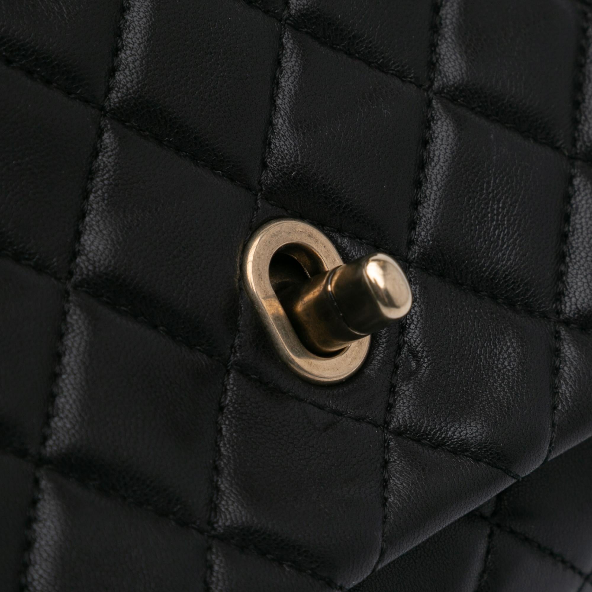 Chanel CC Quilted Lambskin Double Flap