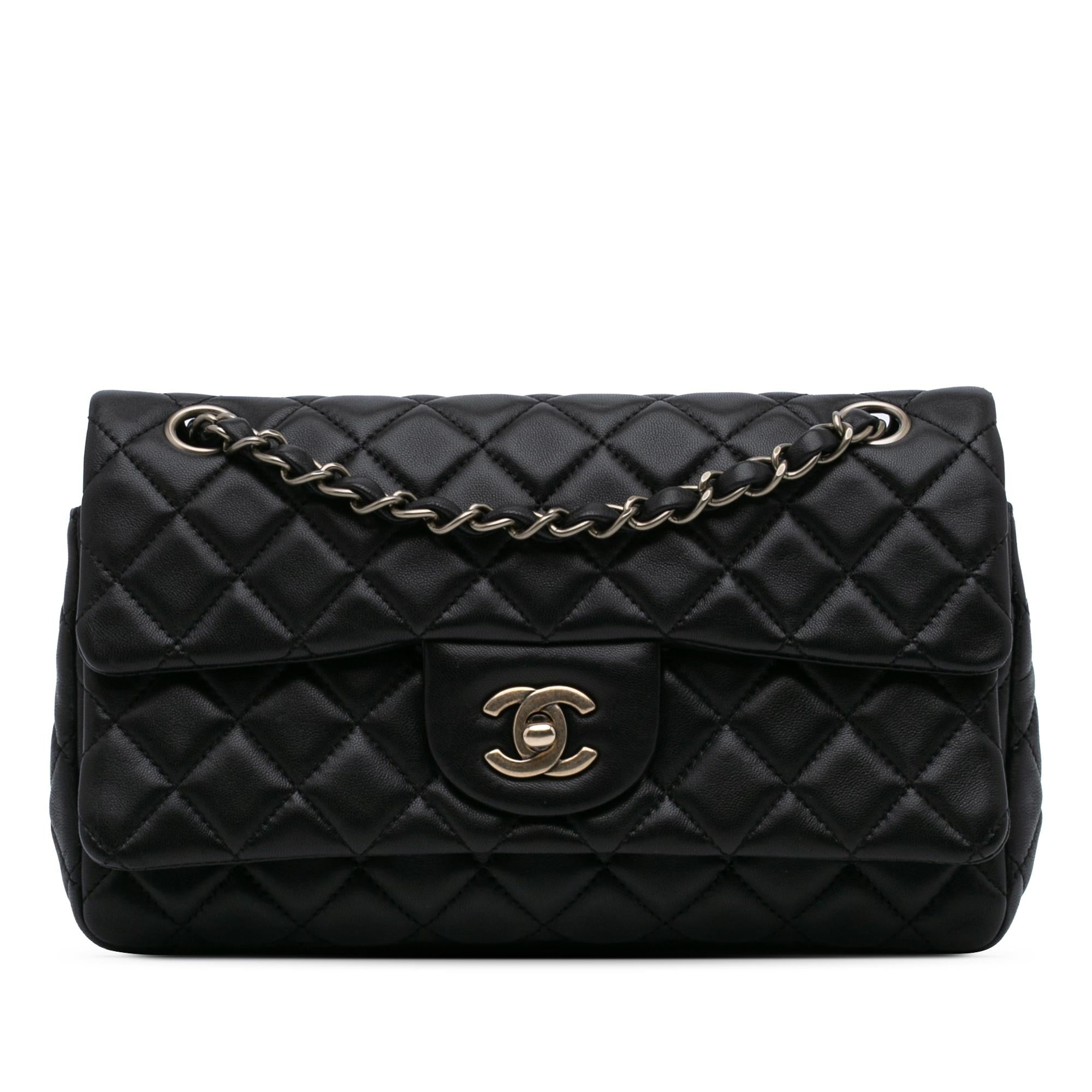Chanel CC Quilted Lambskin Double Flap
