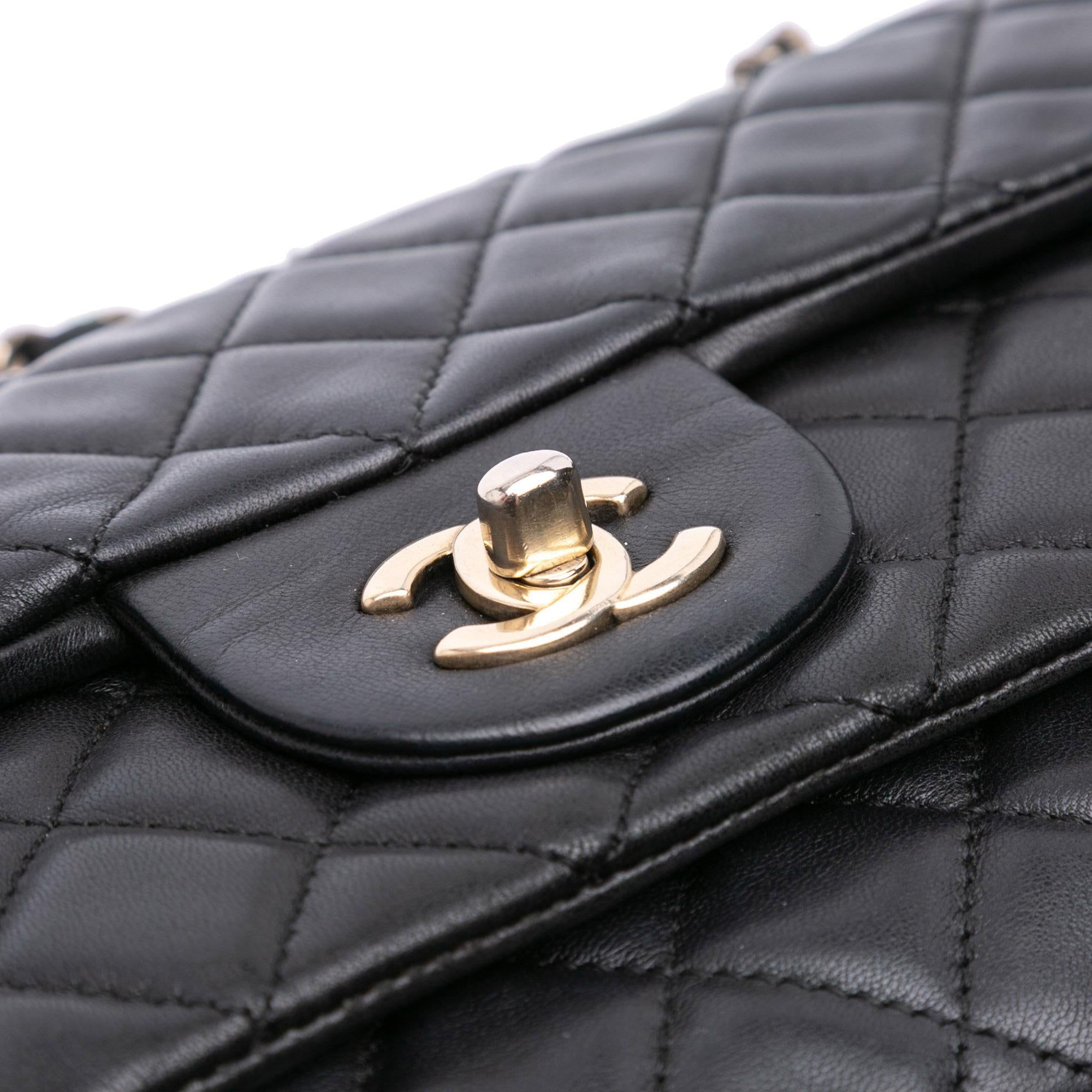 Chanel CC Quilted Lambskin Double Flap
