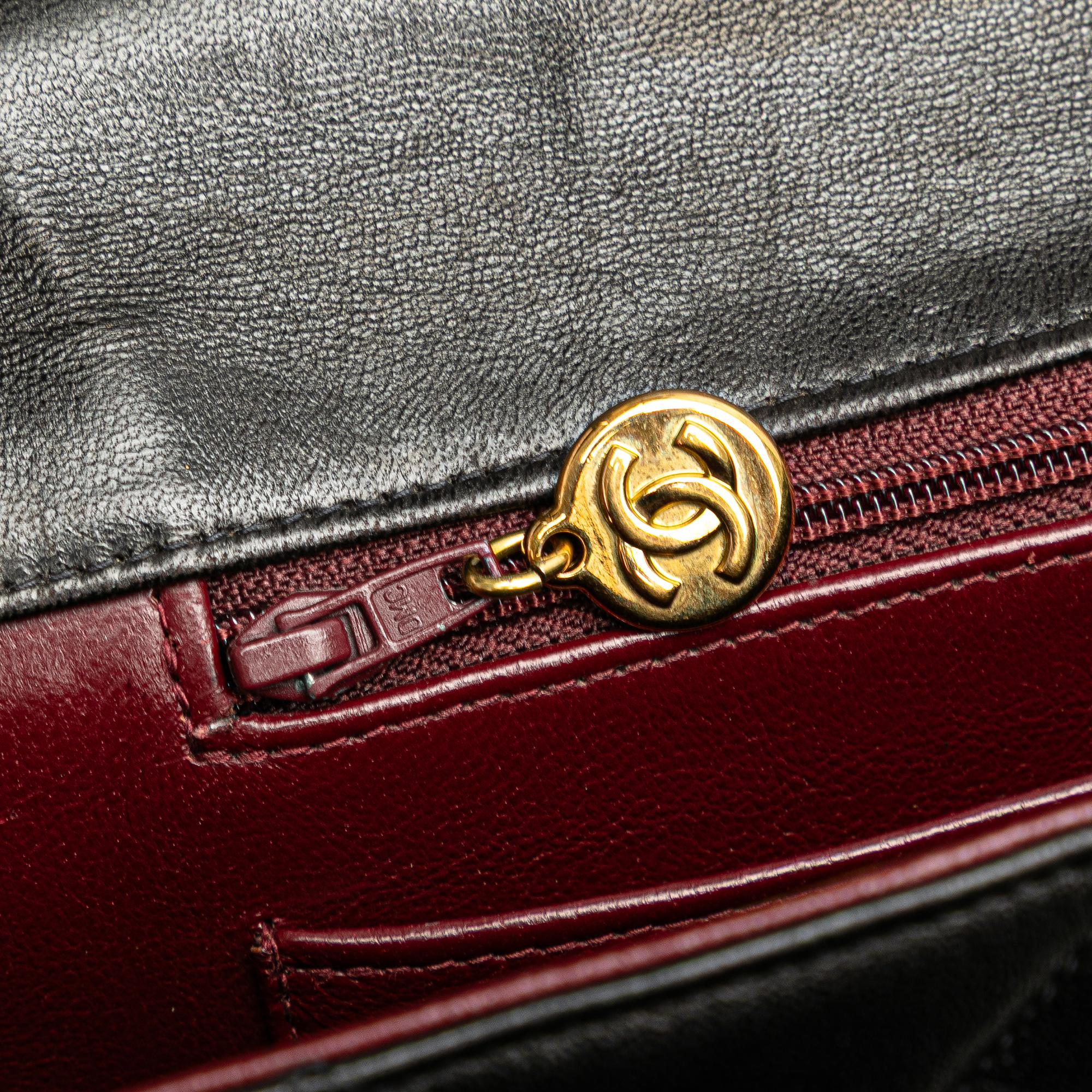 Chanel CC Quilted Lambskin Double Sided Flap