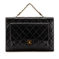 Chanel CC Quilted Lambskin Double Sided Flap
