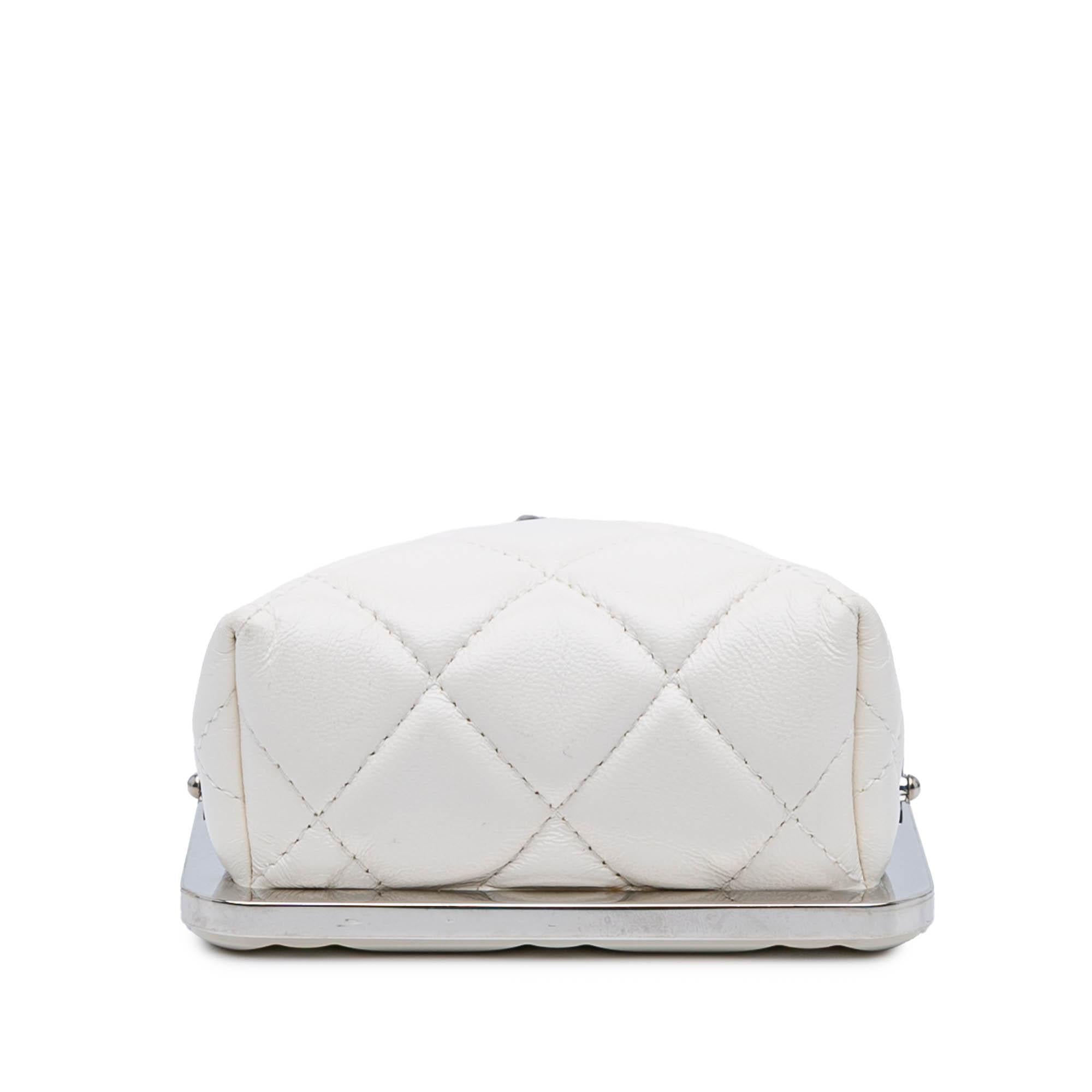 Chanel CC Quilted Lambskin Evening Clutch