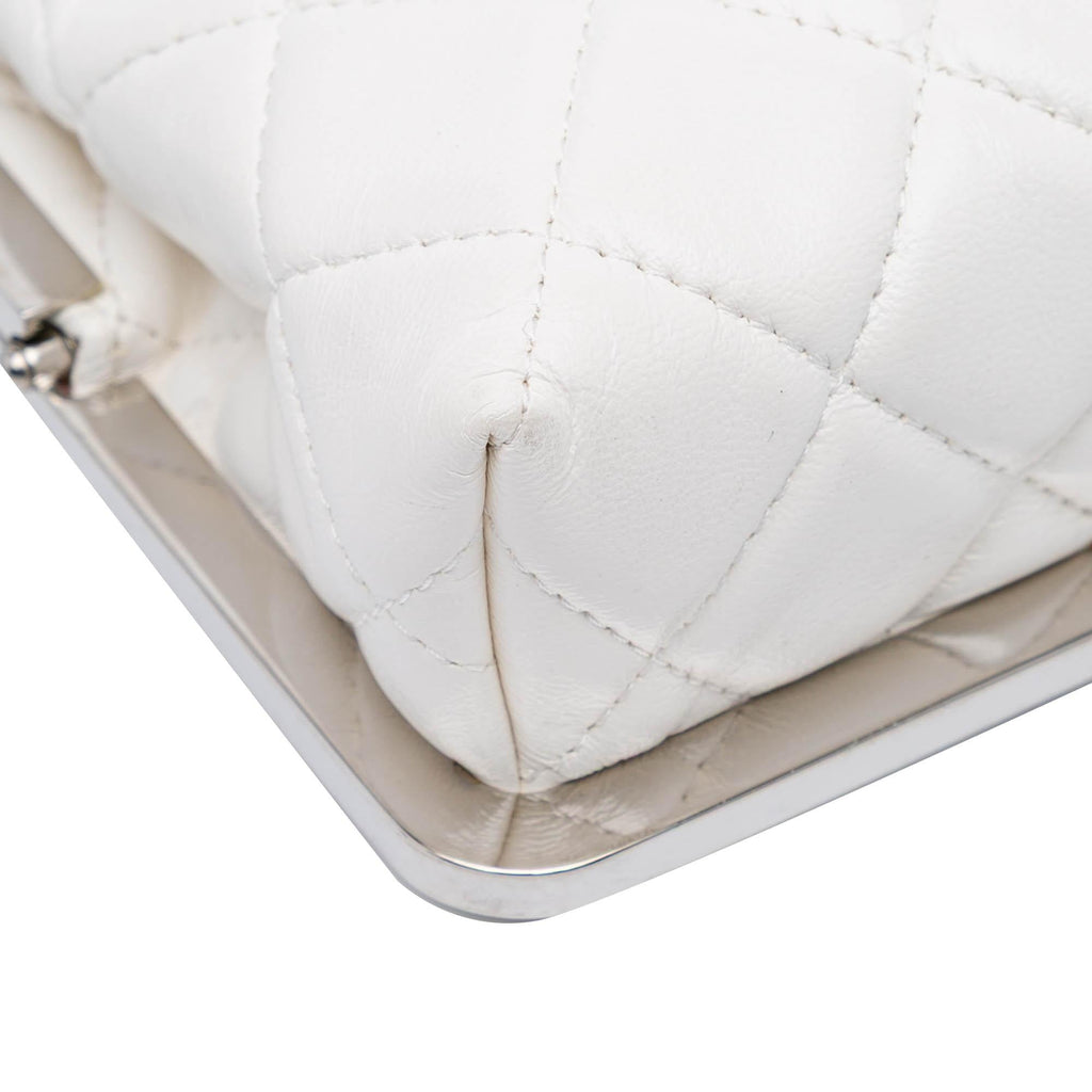 Chanel CC Quilted Lambskin Evening Clutch
