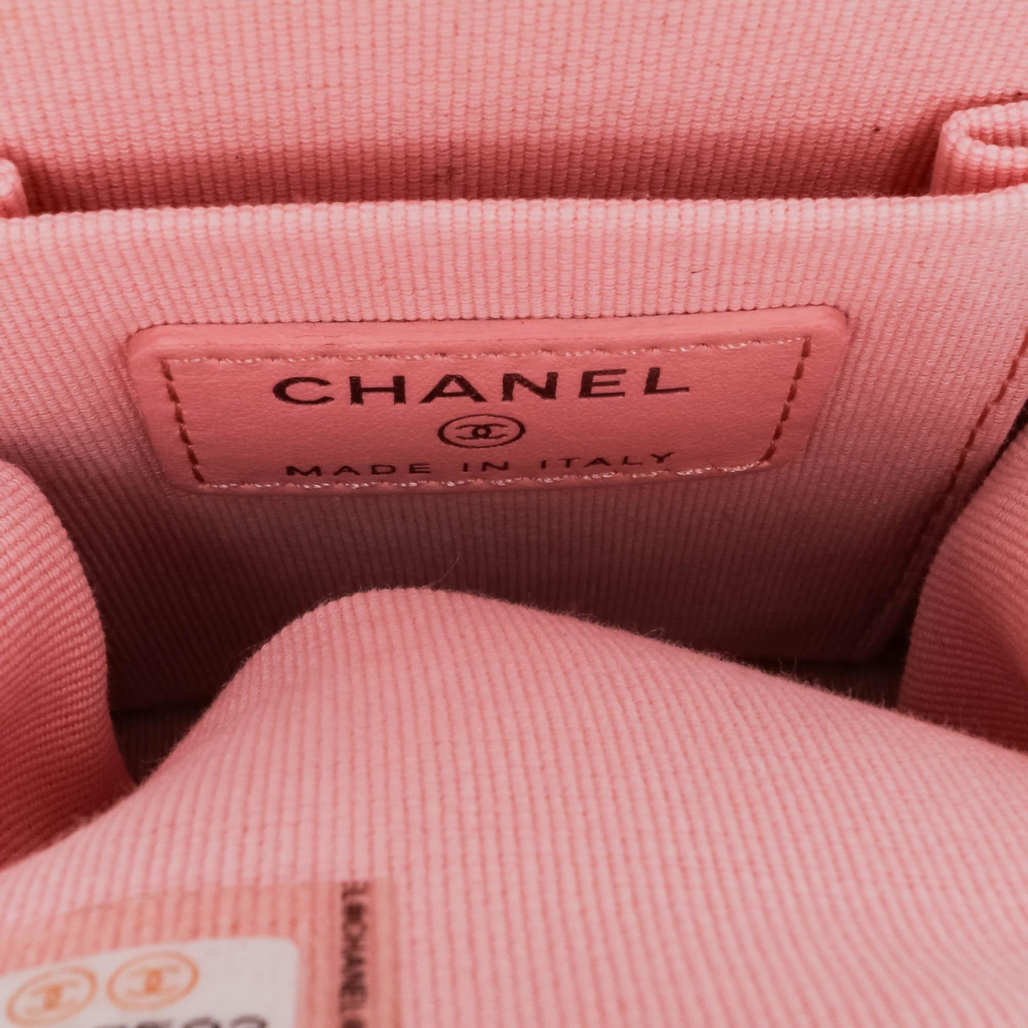 Chanel CC Quilted Lambskin Evening Clutch