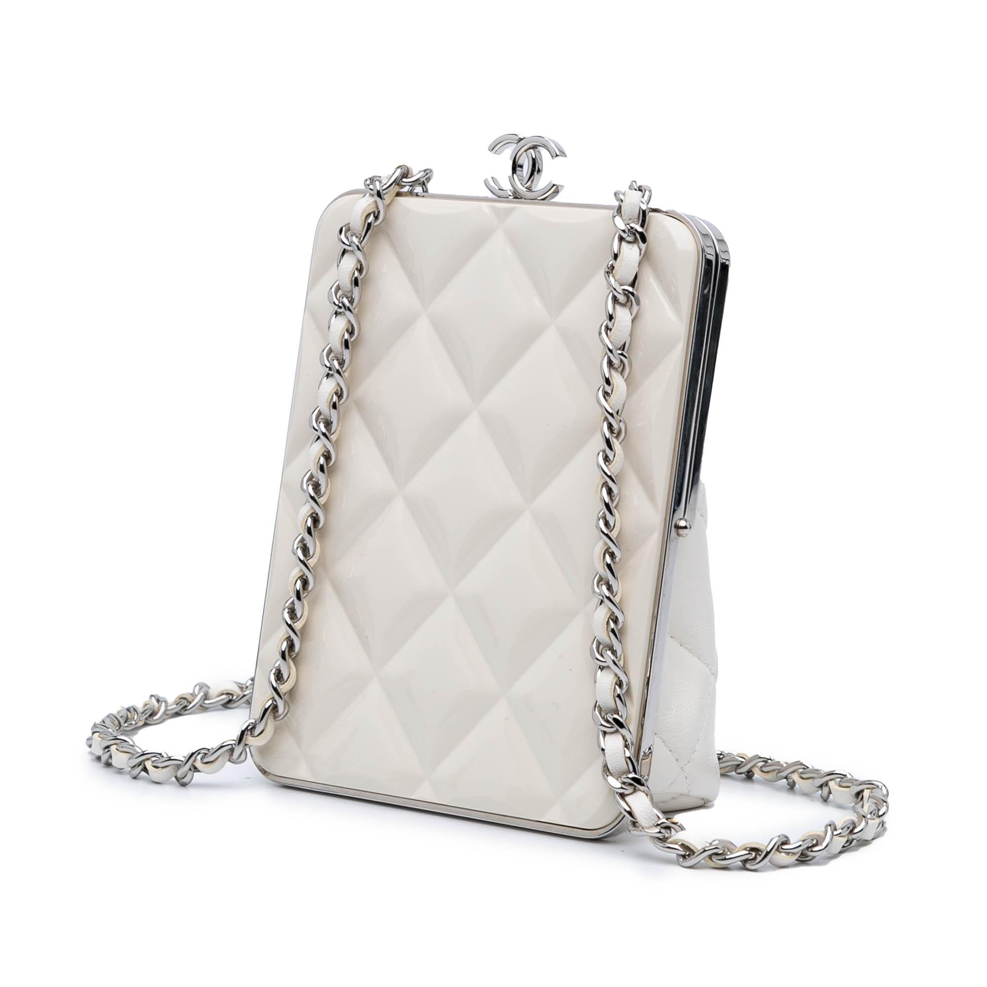 Chanel CC Quilted Lambskin Evening Clutch