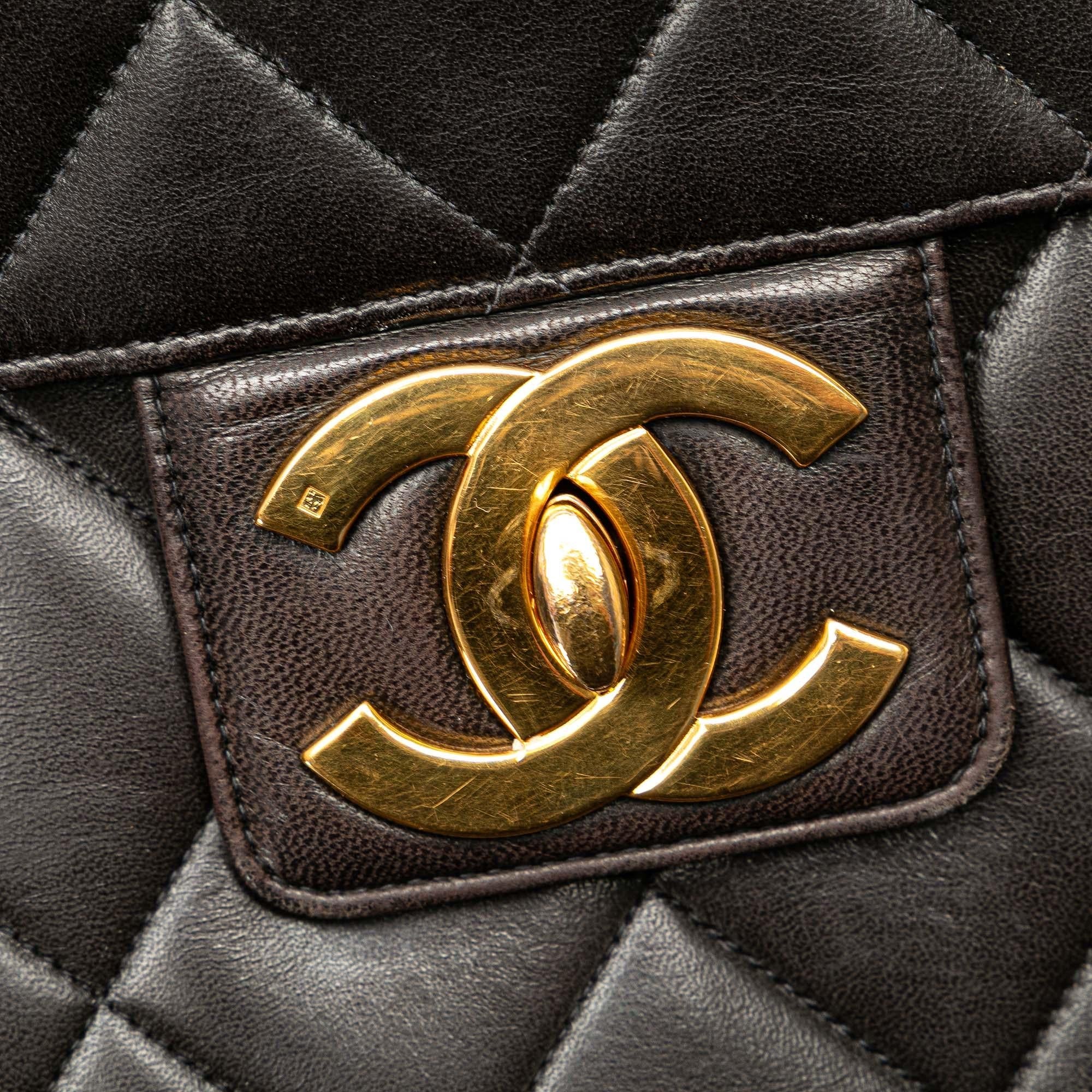 Chanel CC Quilted Lambskin Flap Briefcase (SHG-8TcoB4)
