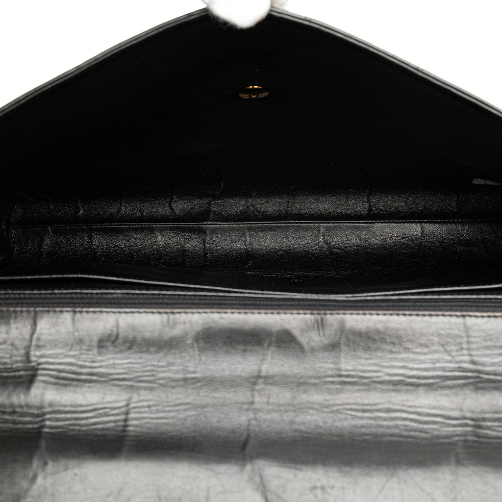 Chanel CC Quilted Lambskin Flap Briefcase (SHG-8TcoB4)