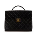 Chanel CC Quilted Lambskin Flap Briefcase (SHG-C50FAl)
